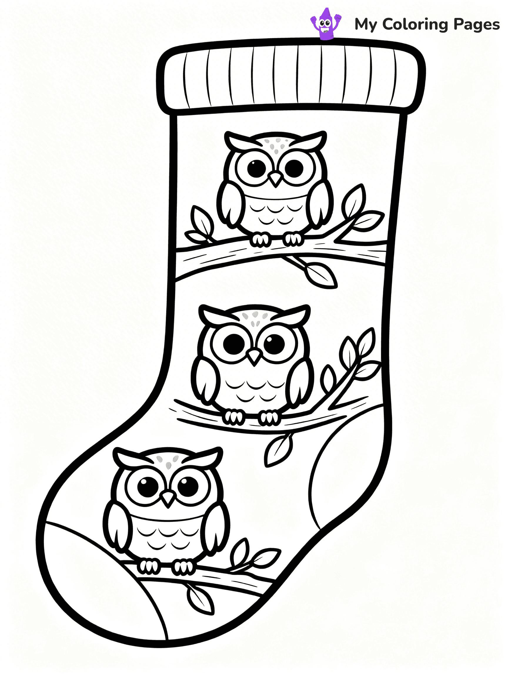 Sock Coloring Pages - 16