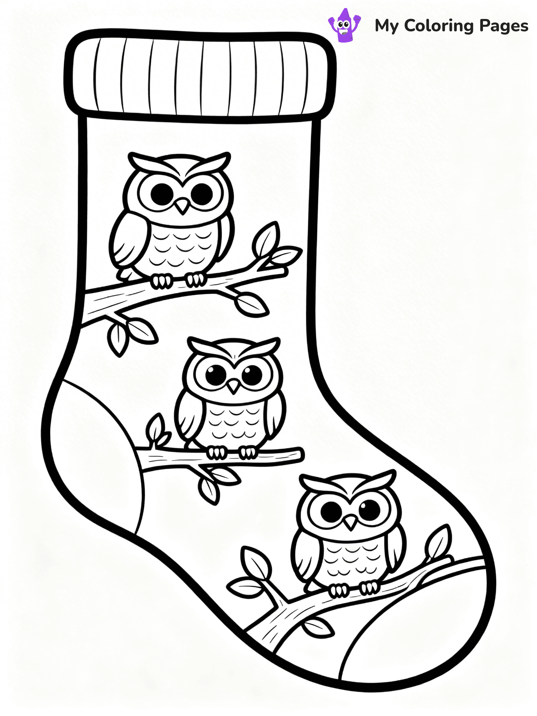 Sock Coloring Pages - 15