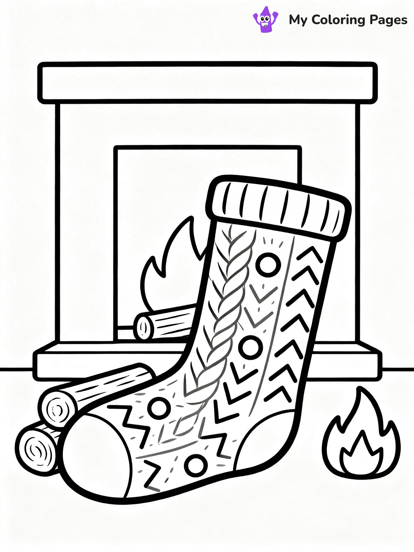 Sock Coloring Pages - 14