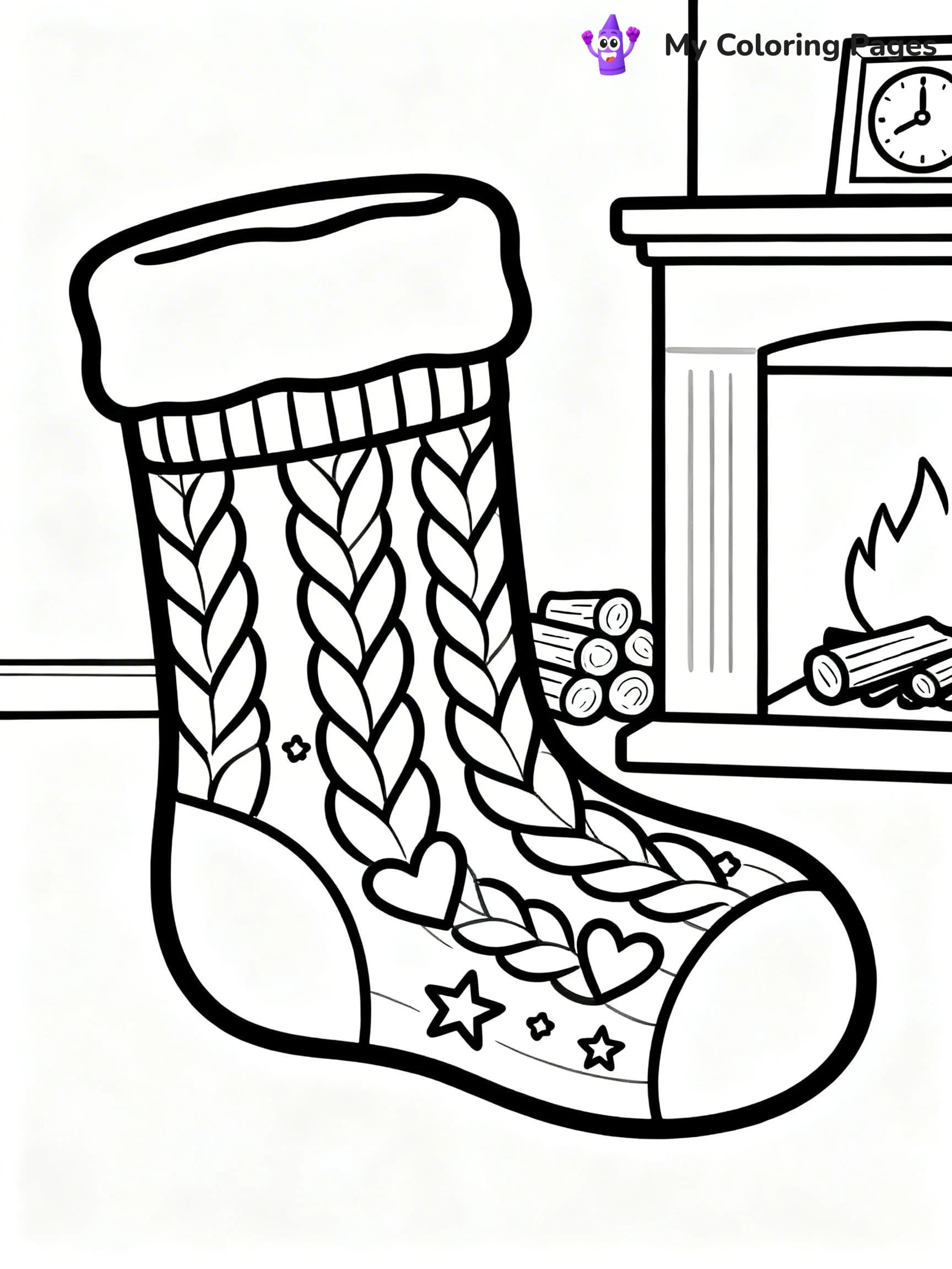 Sock Coloring Pages - 11