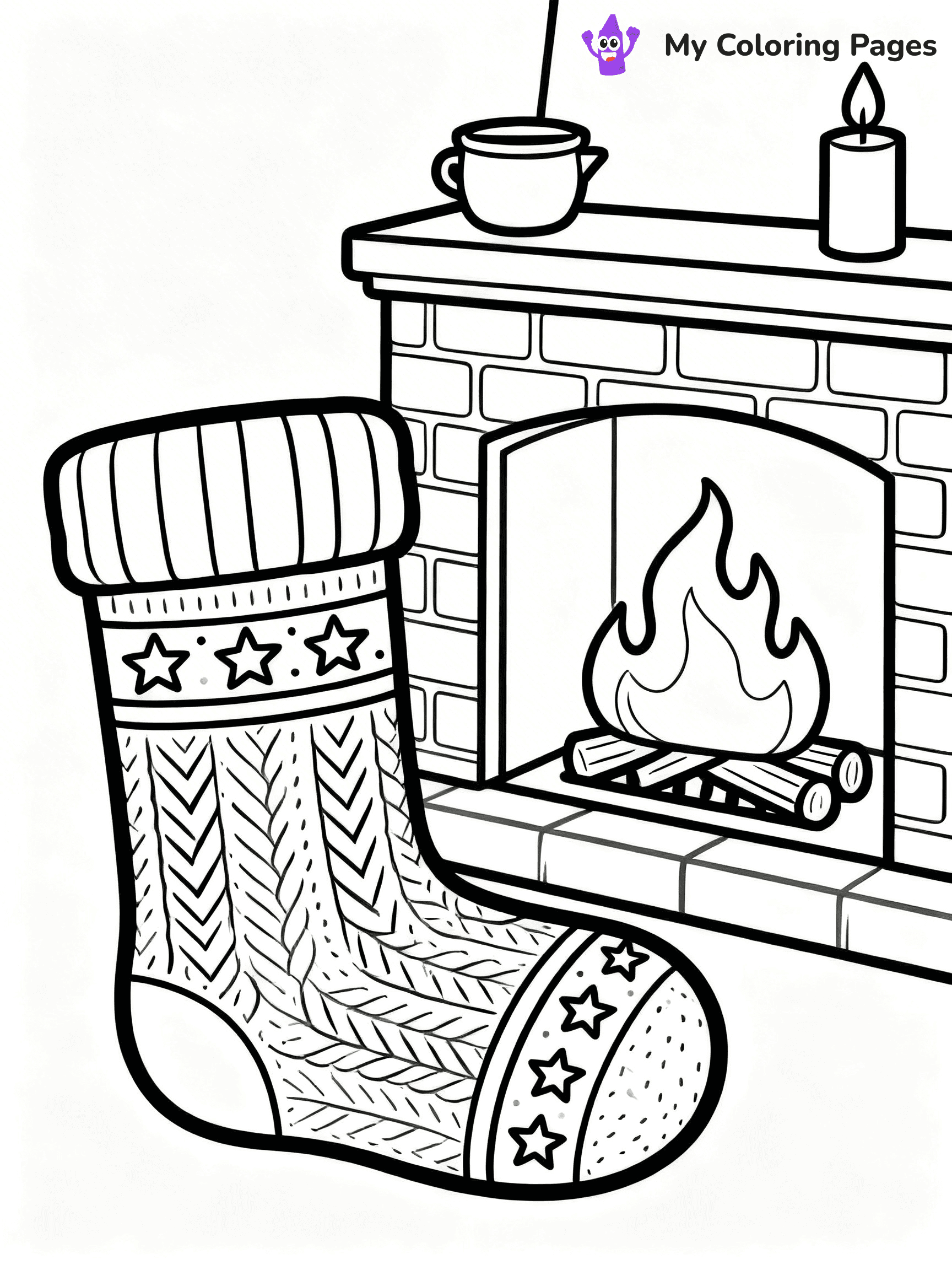 Sock Coloring Pages - 10