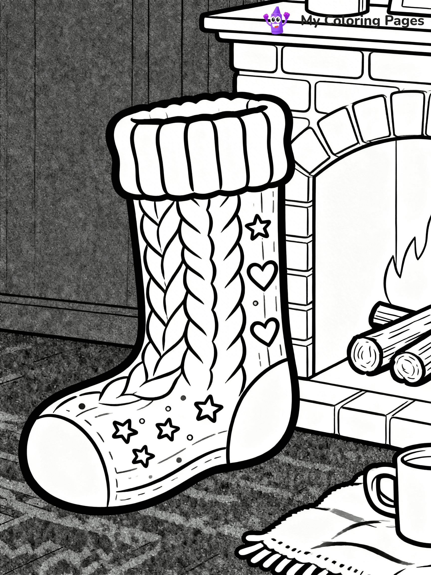 Sock Coloring Pages - 9