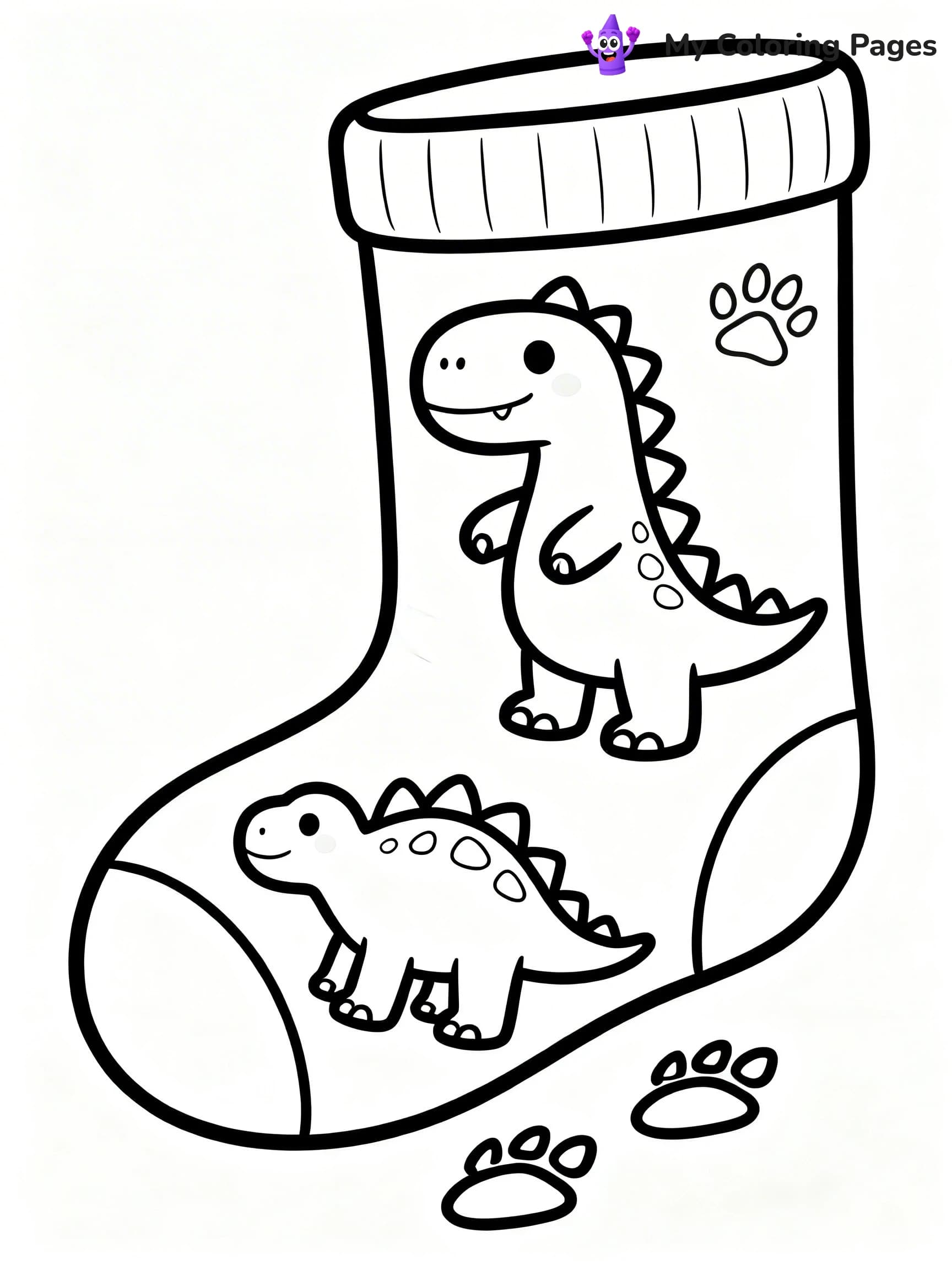 Sock Coloring Pages - 4