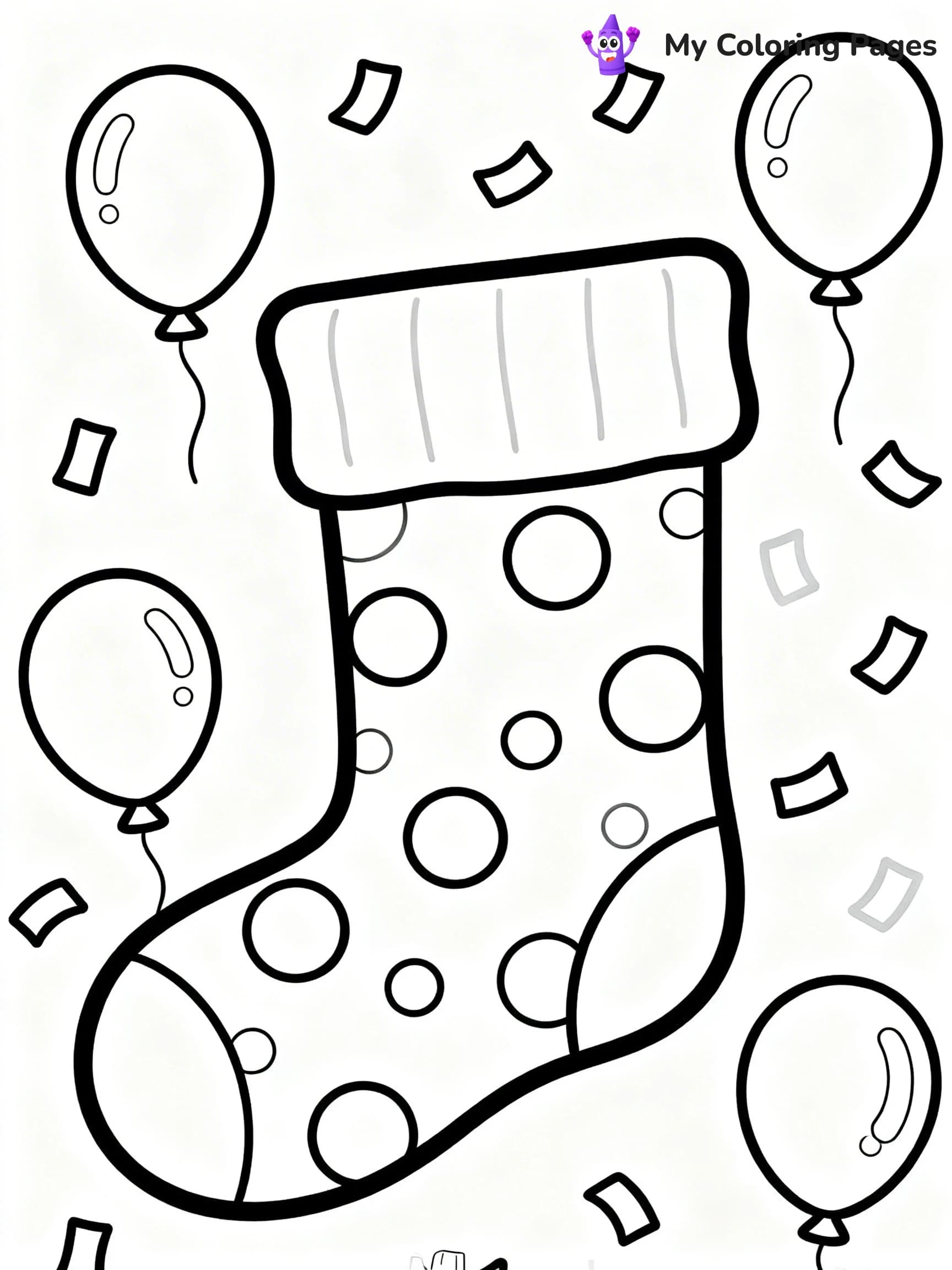 Sock Coloring Pages - 2