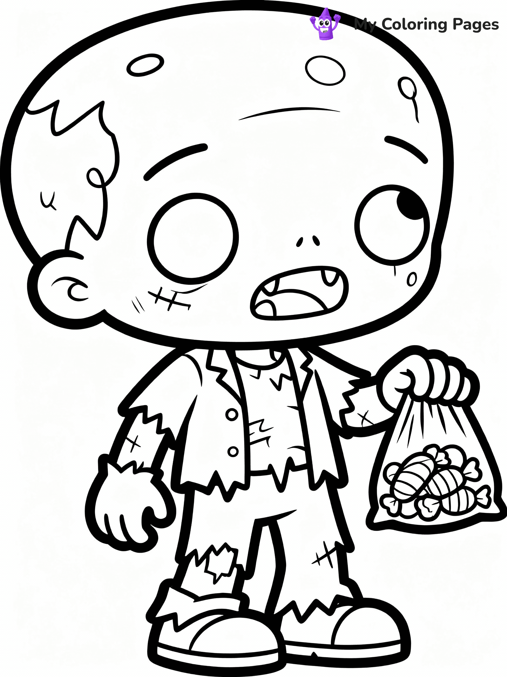 Zombie Coloring Pages - 40