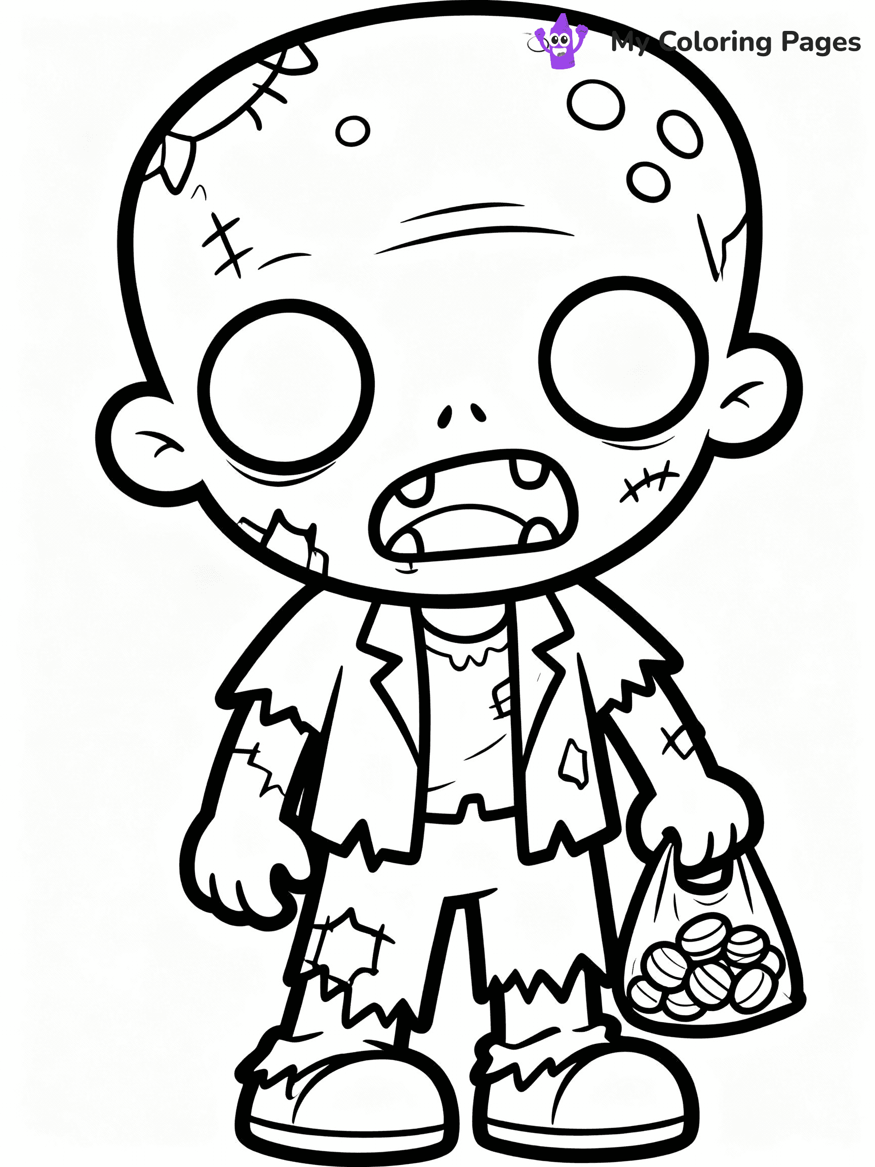 Zombie Coloring Pages - 33