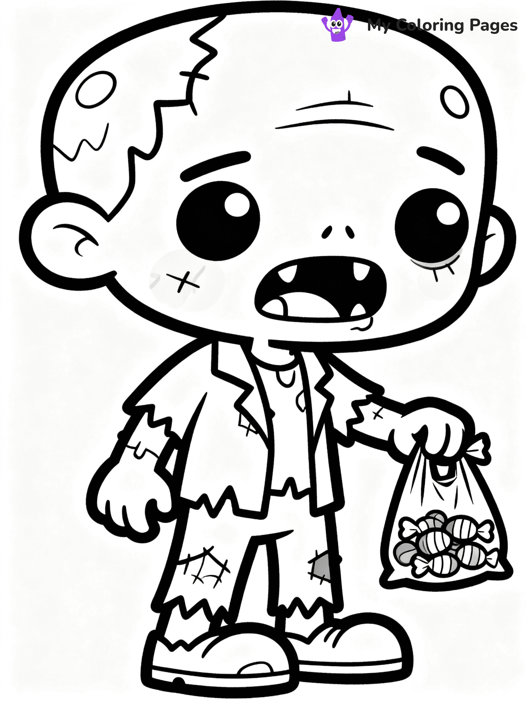 Zombie Coloring Pages - 32