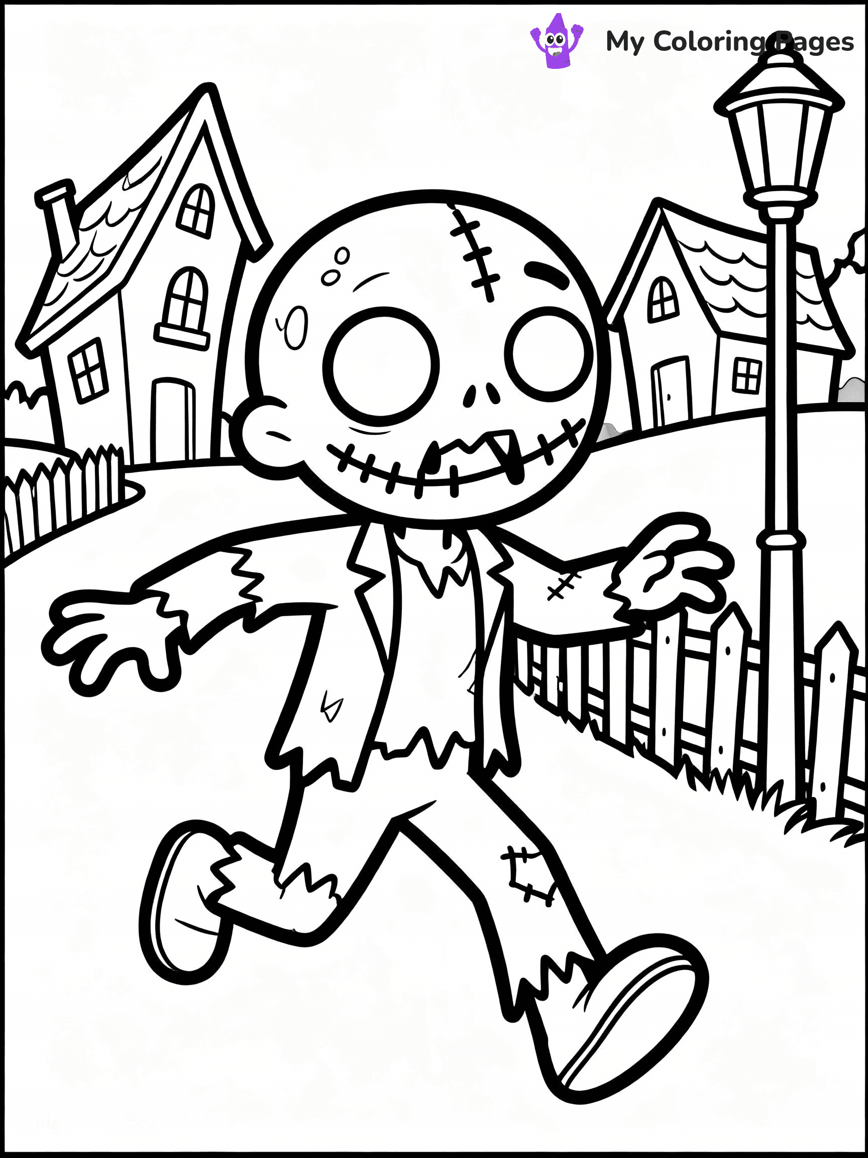 Zombie Coloring Pages - 26