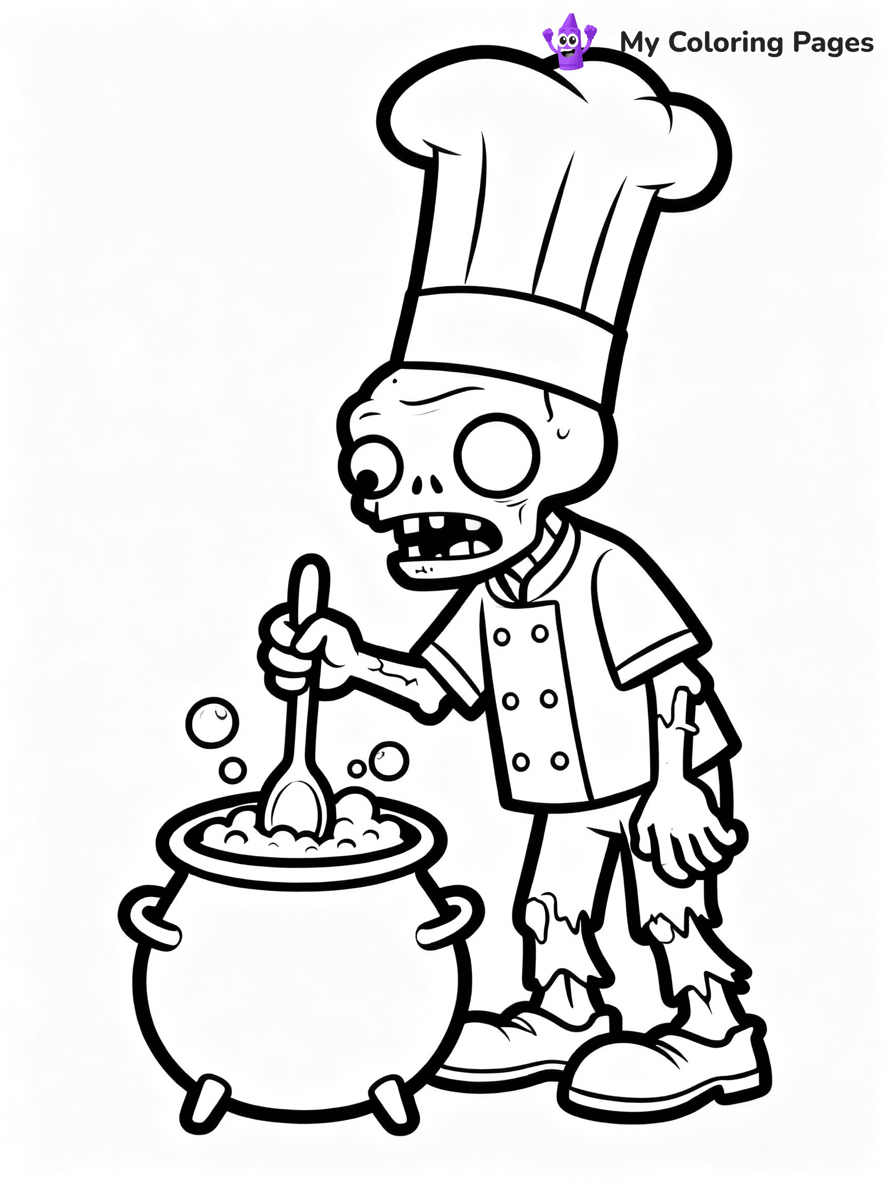 Zombie Coloring Pages - 18