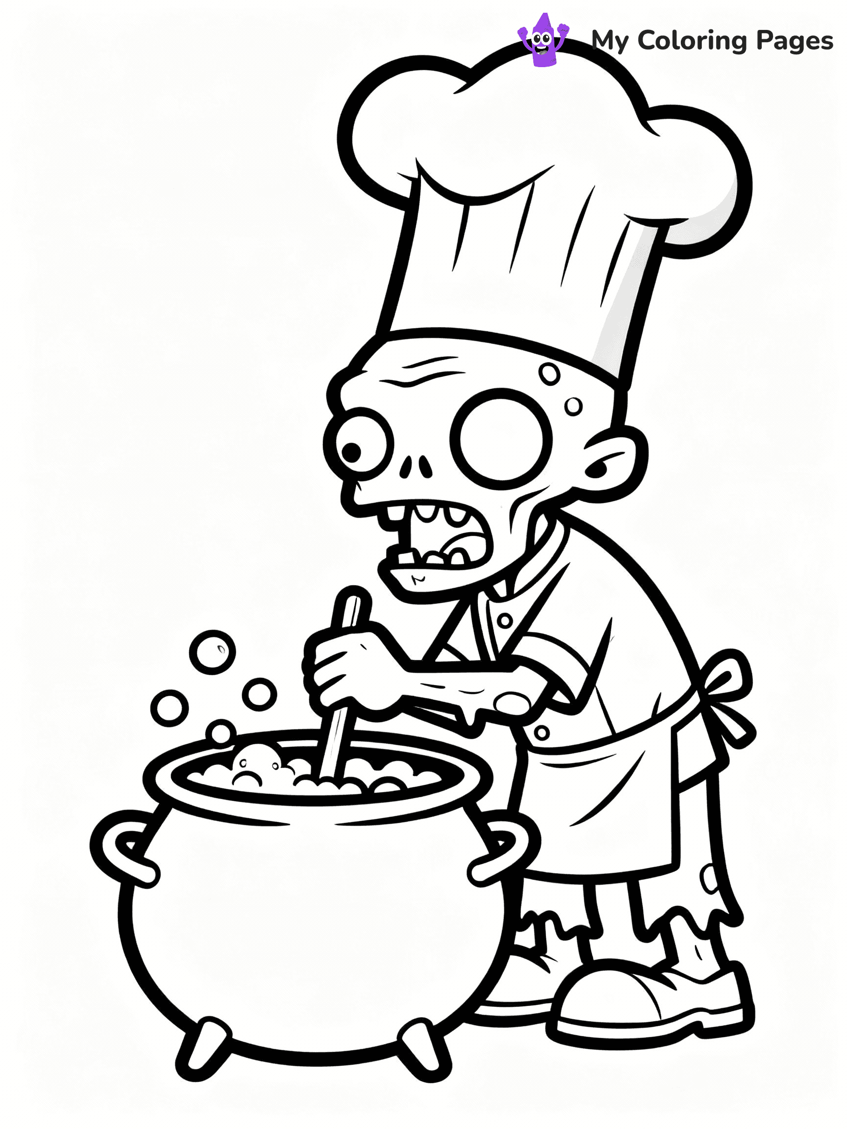 Zombie Coloring Pages - 17