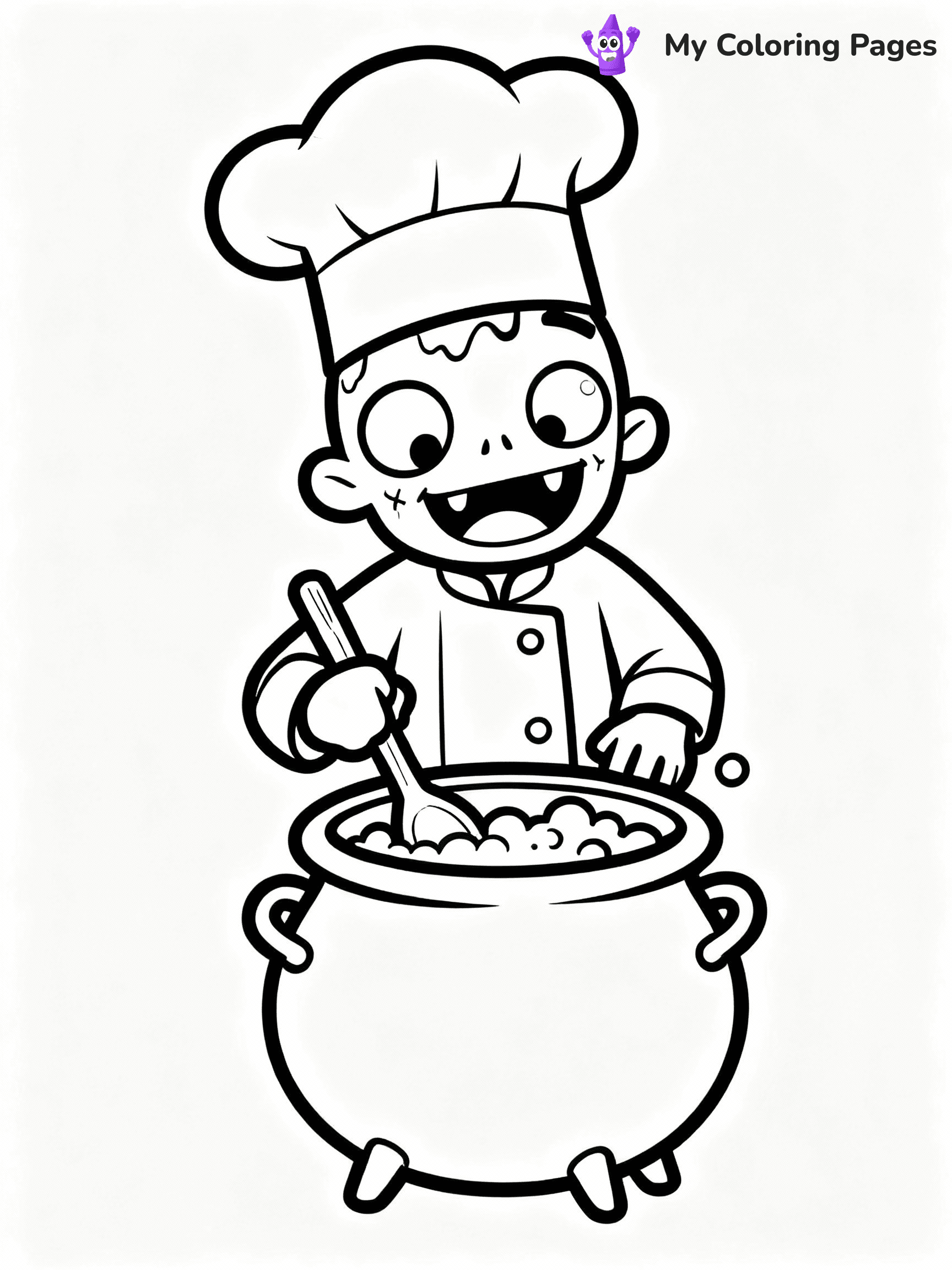 Zombie Coloring Pages - 16