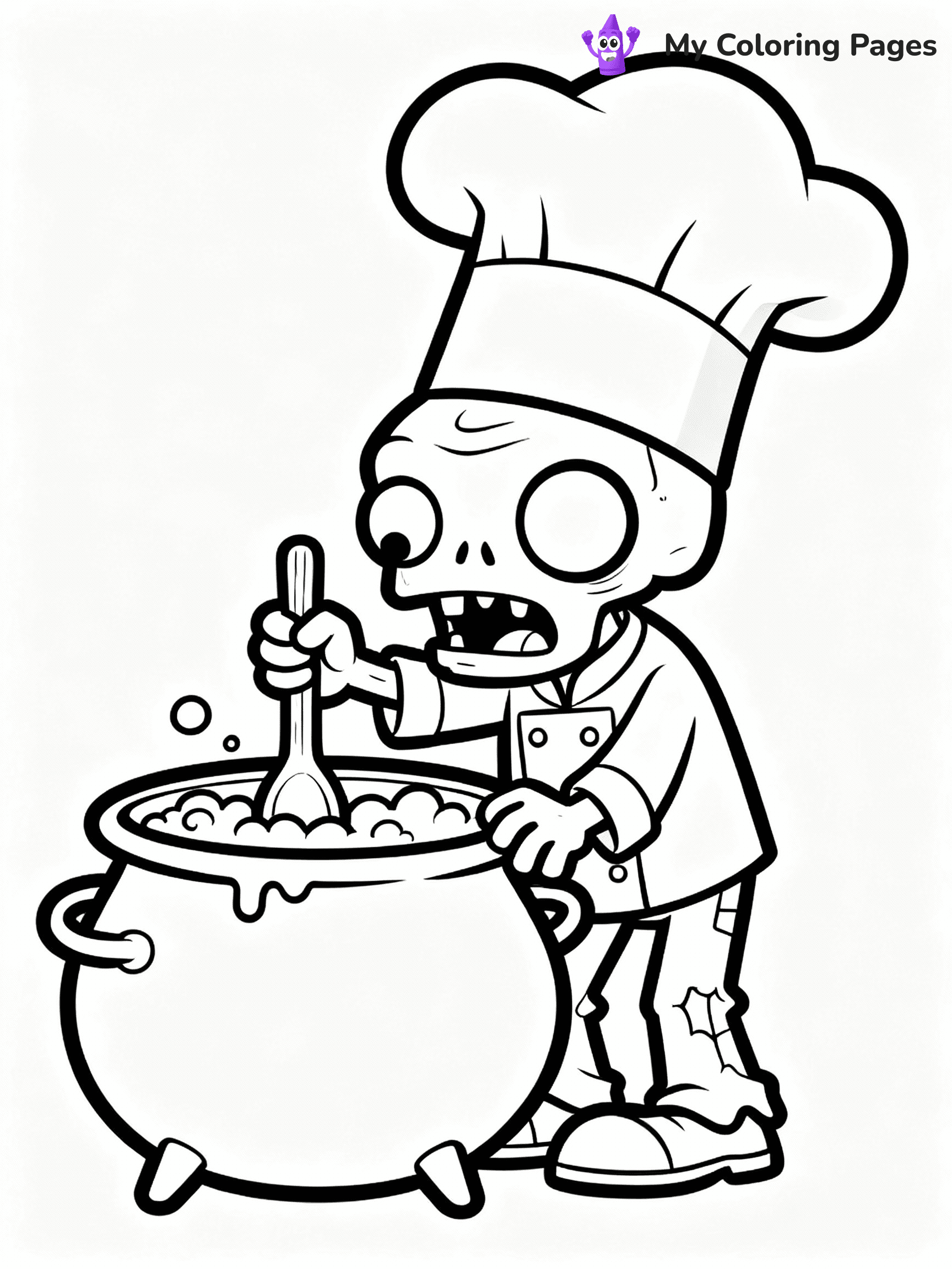 Zombie Coloring Pages - 14