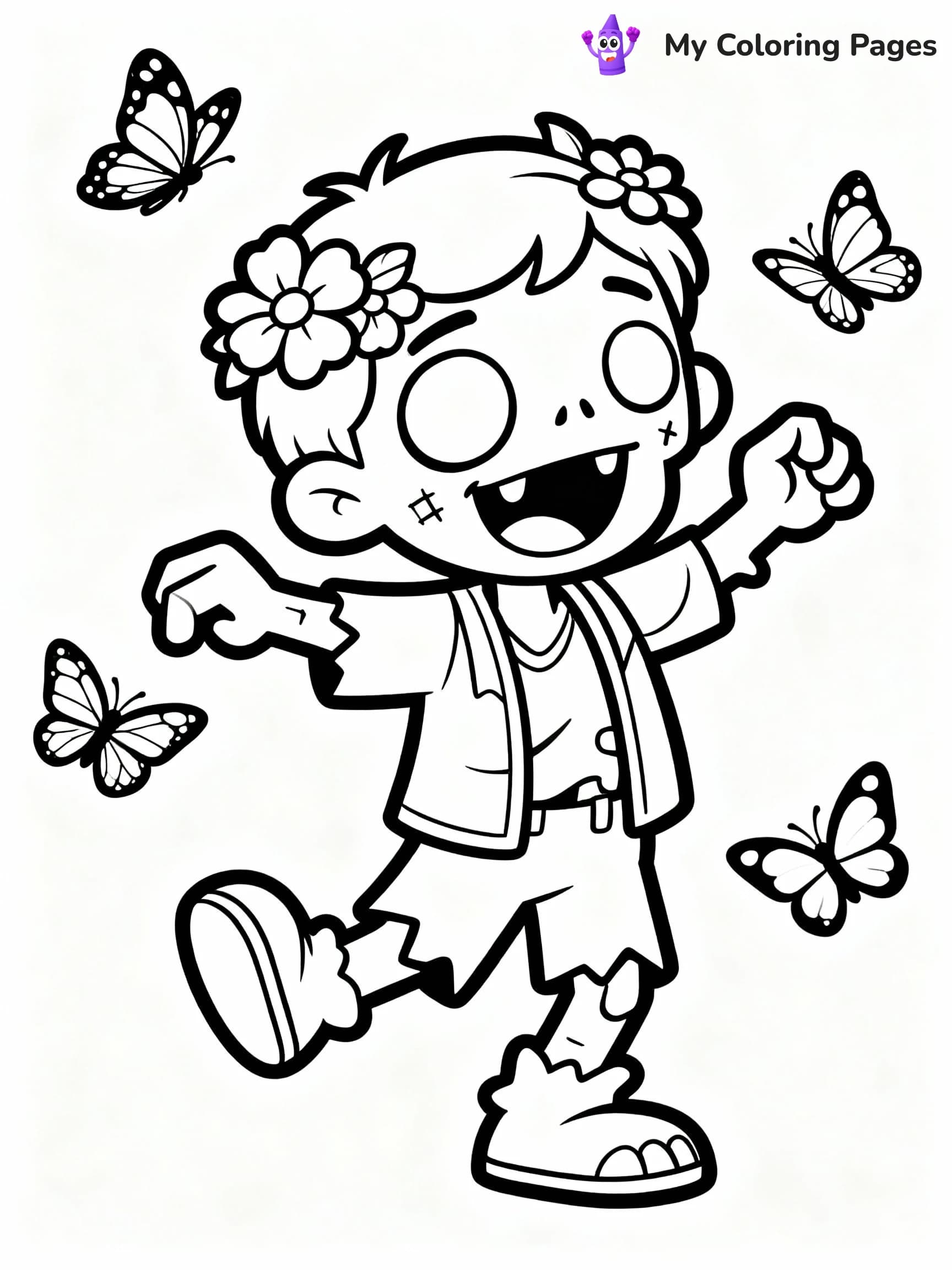 Zombie Coloring Pages - 8