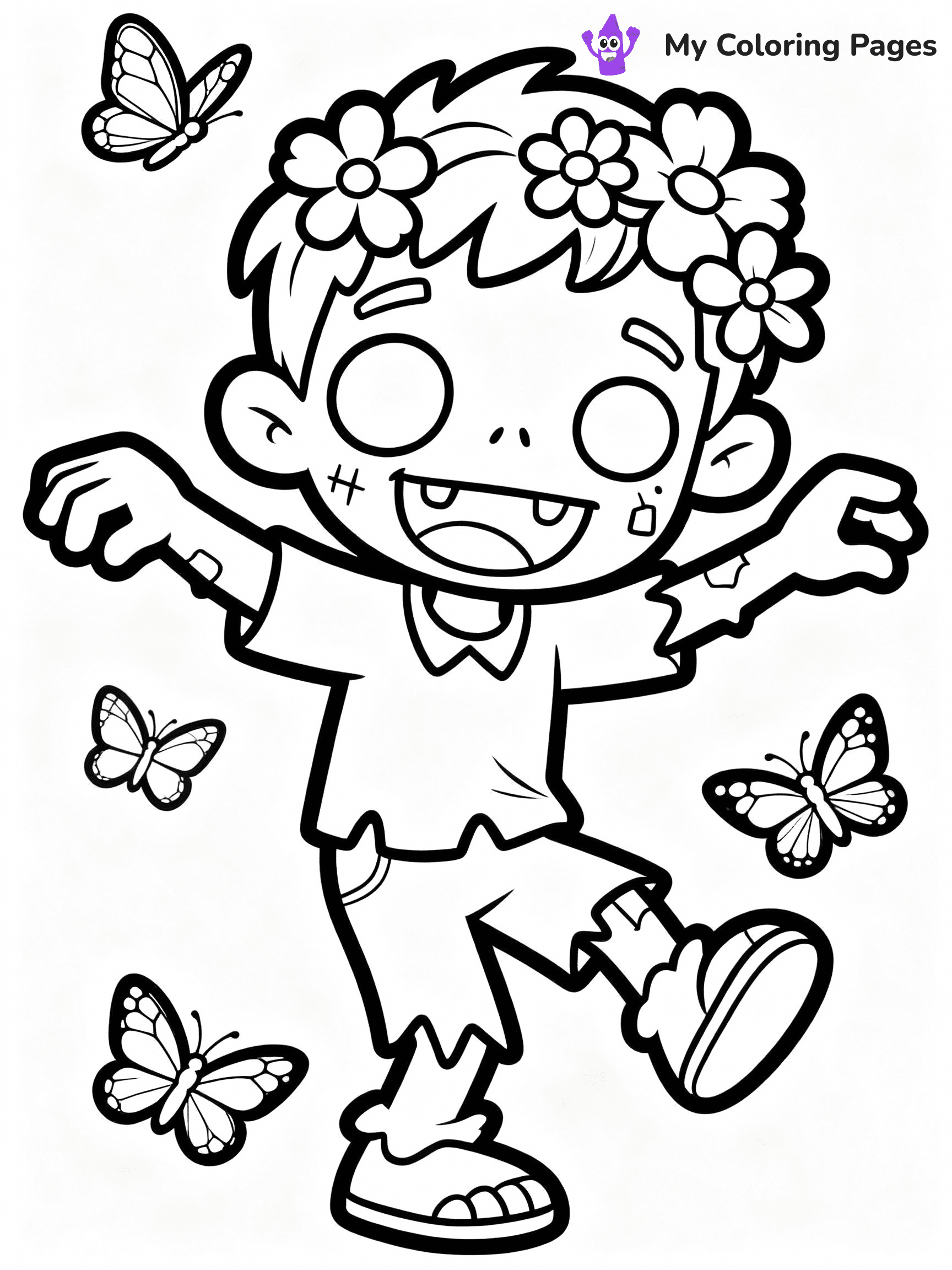 Zombie Coloring Pages - 7