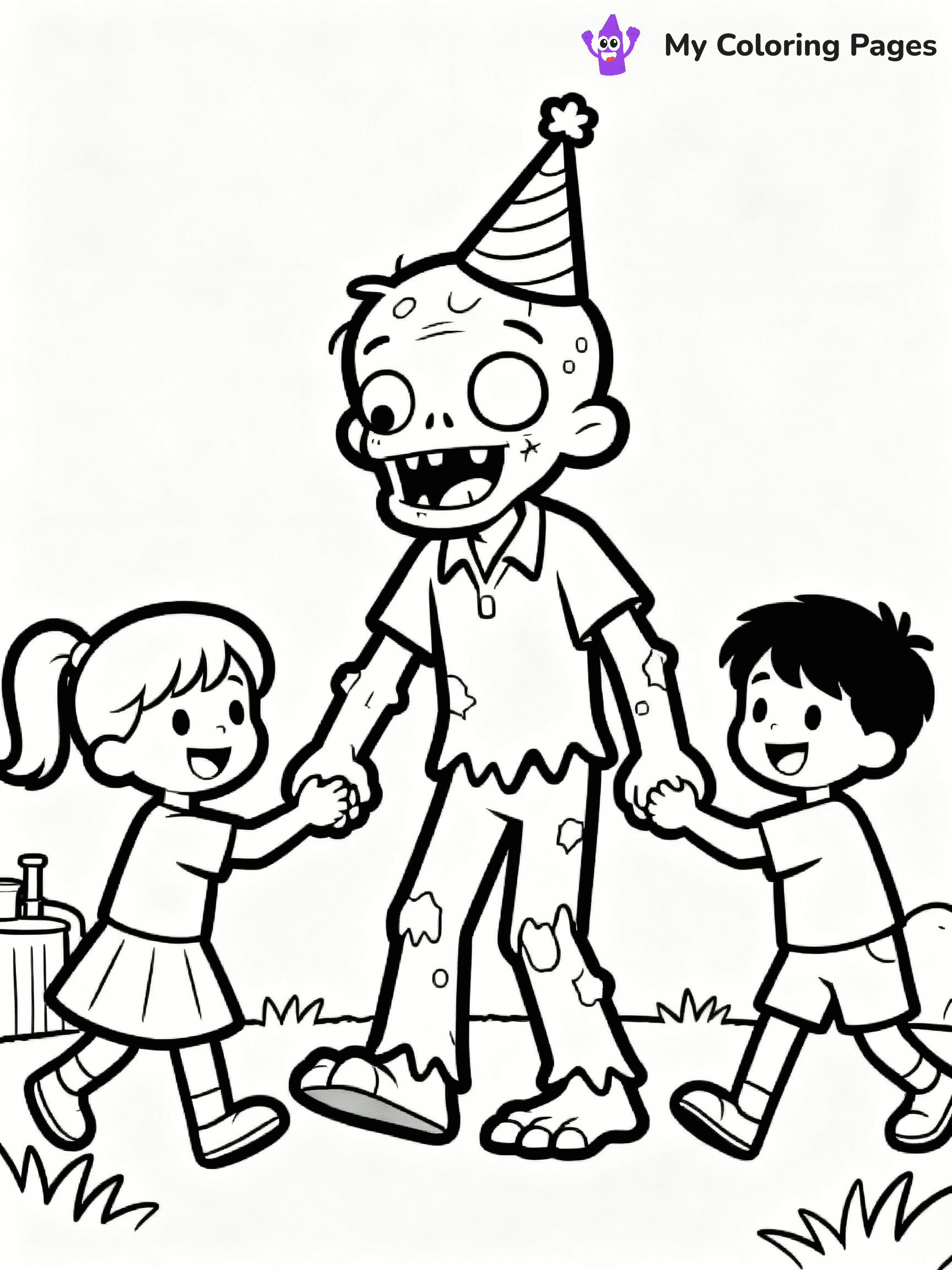 Zombie Coloring Pages - 4