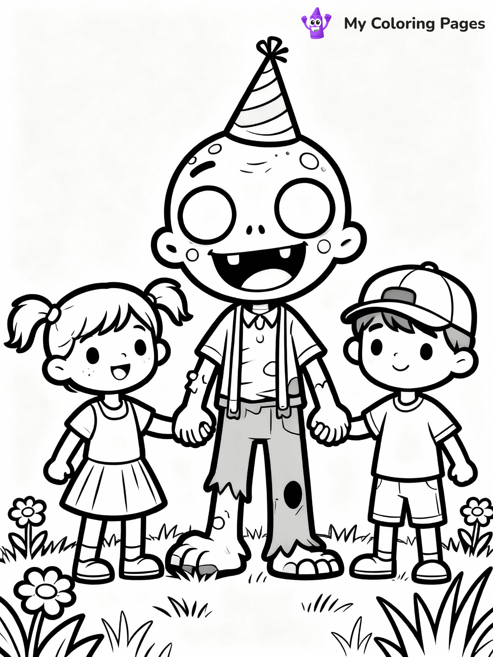 Zombie Coloring Pages - 2