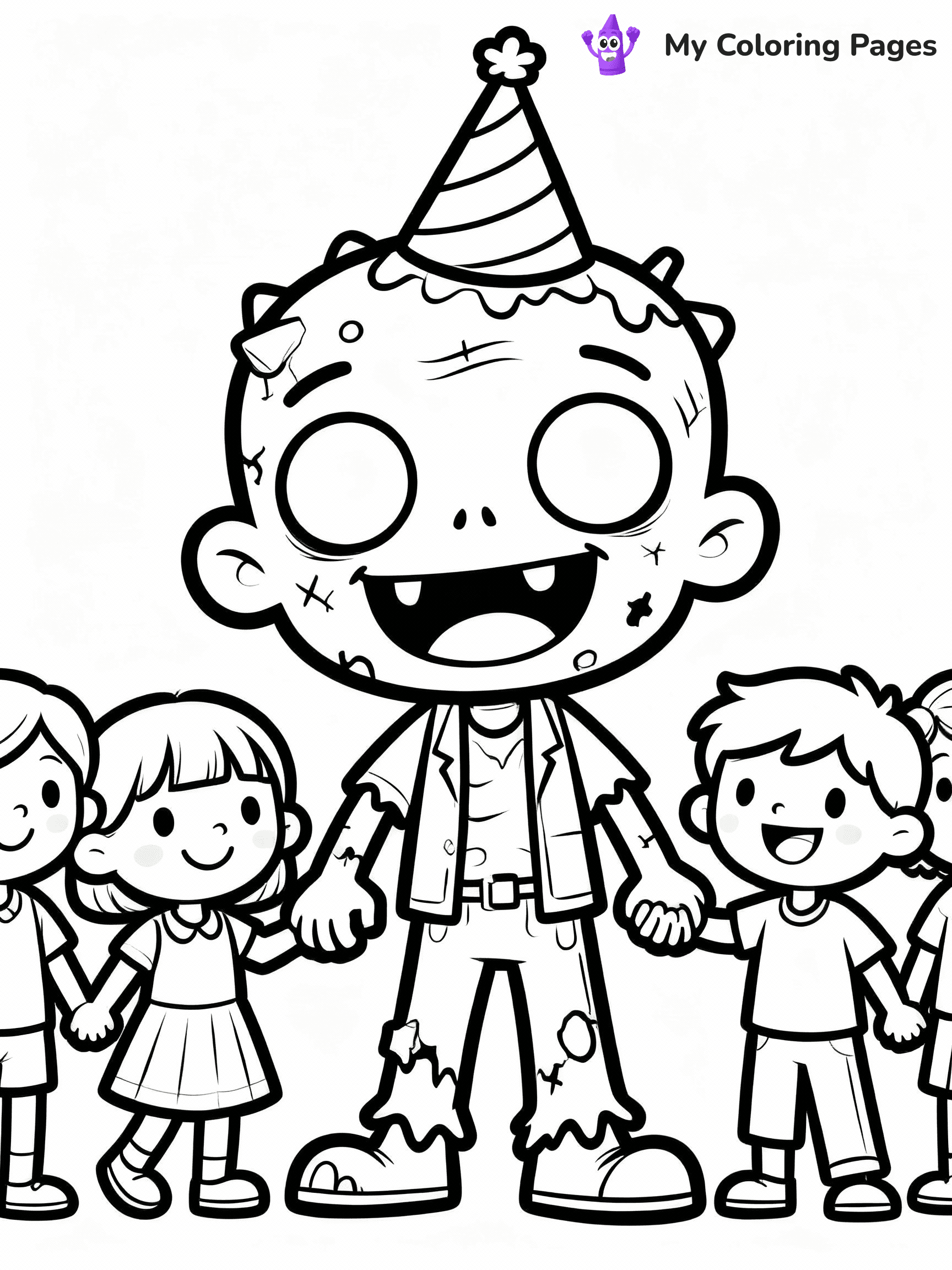 Zombie Coloring Pages - 1