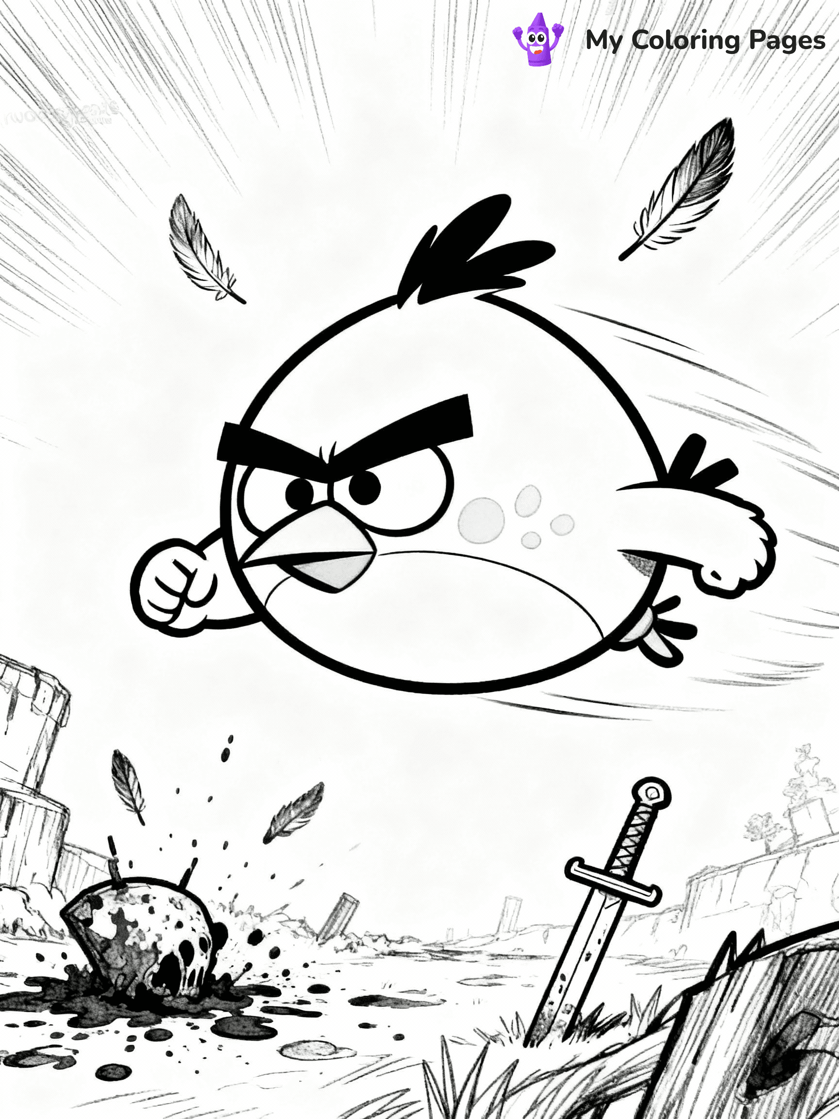 Angry Birds Coloring Pages - 16