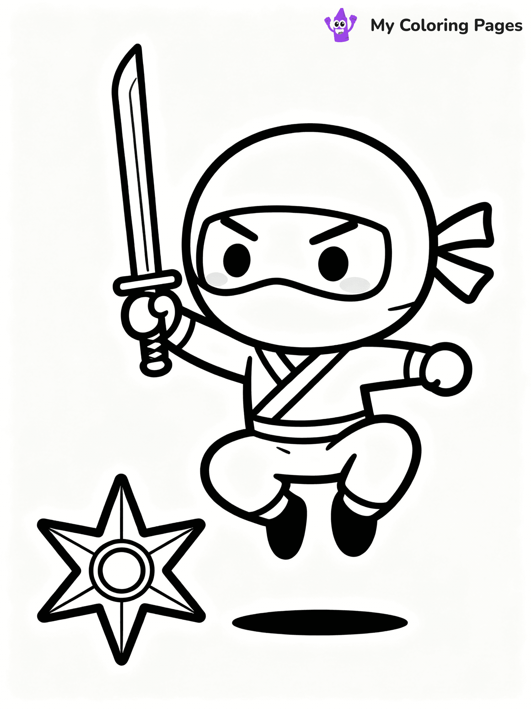 Ninja Coloring Pages - 37