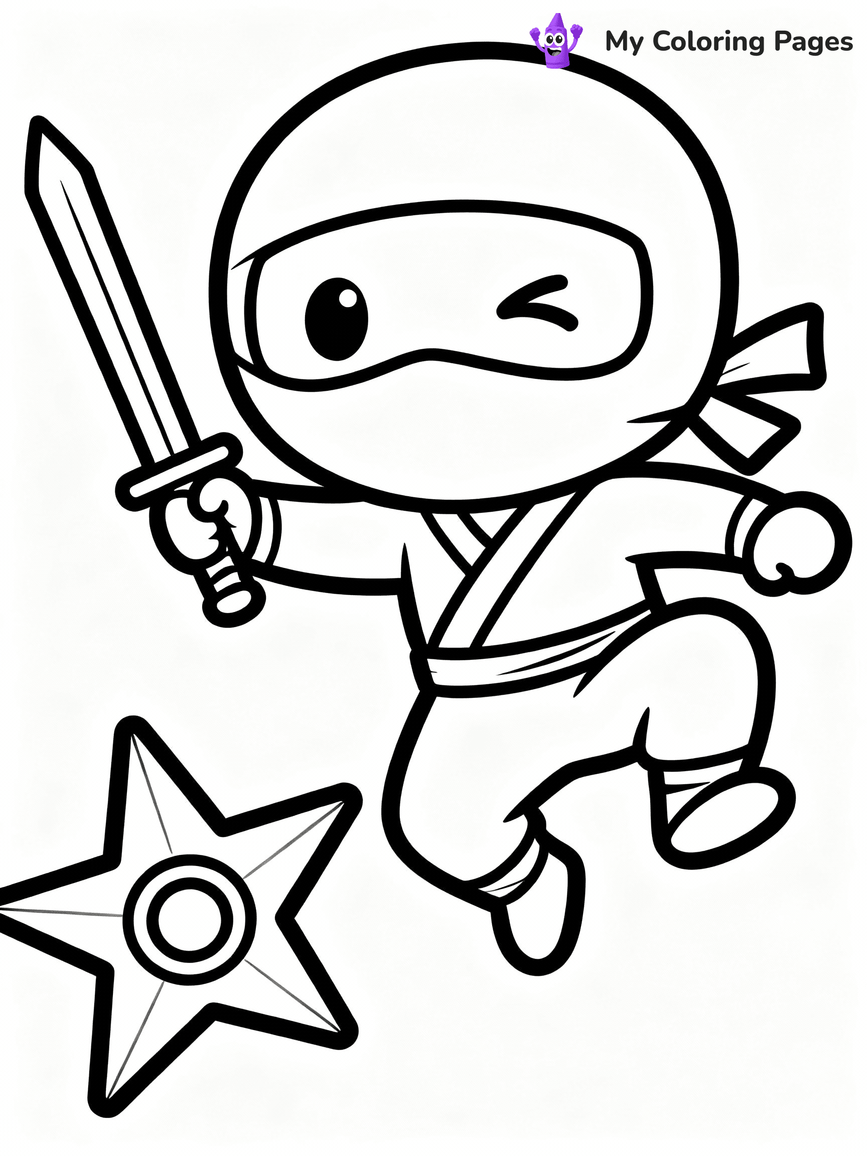 Ninja Coloring Pages - 36