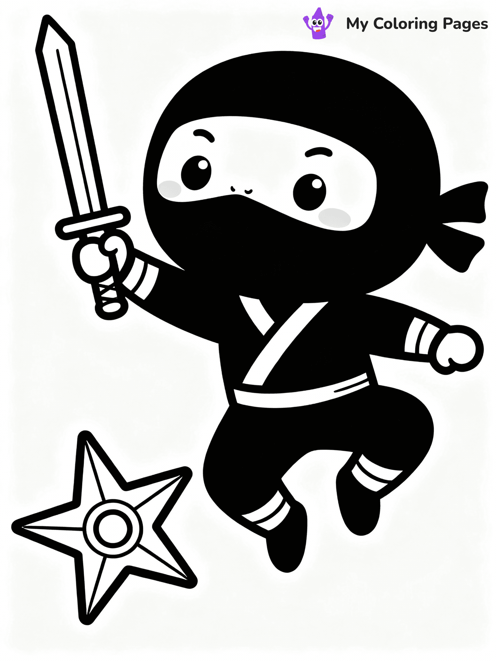 Ninja Coloring Pages - 35