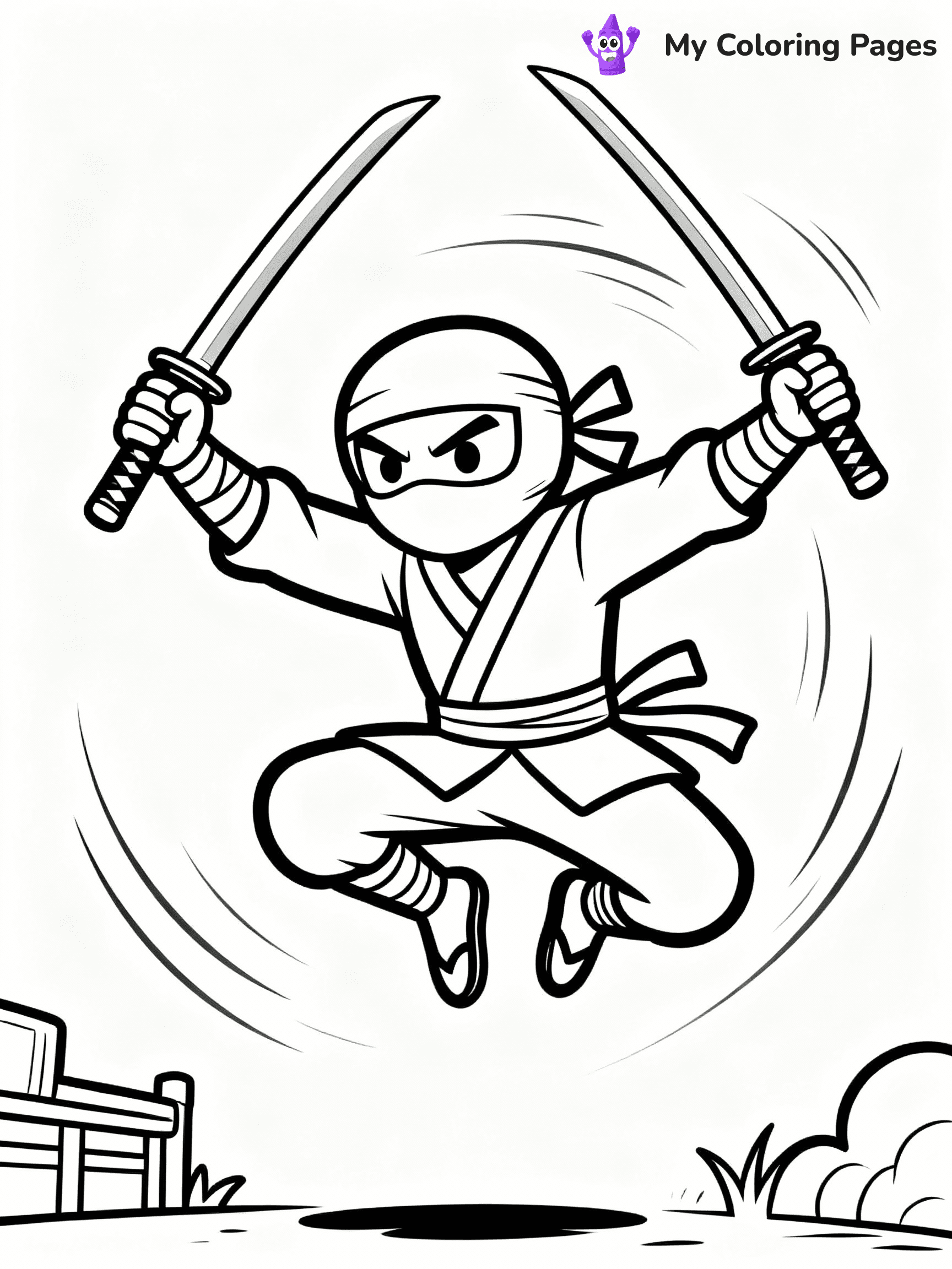 Ninja Coloring Pages - 13
