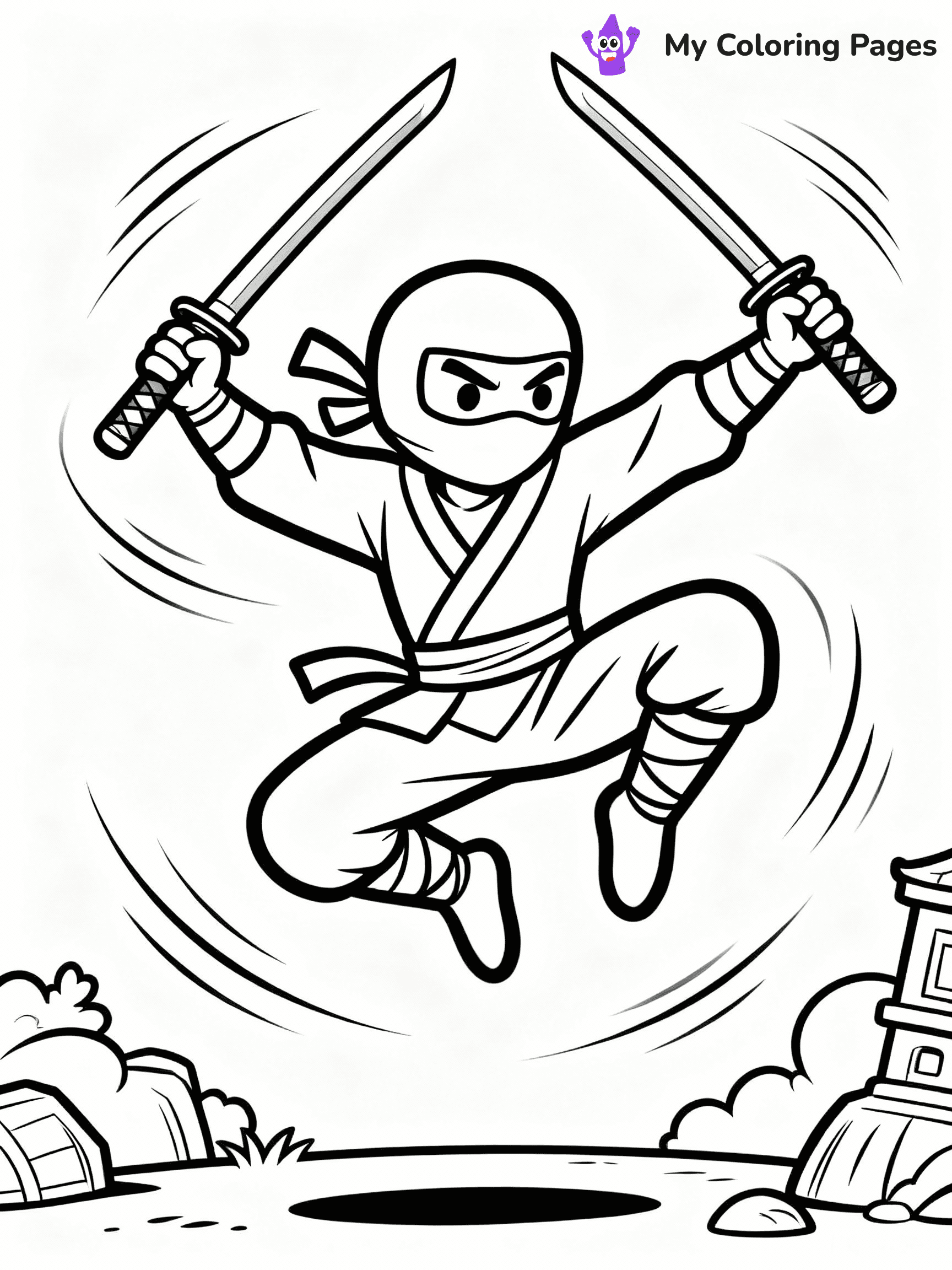 Ninja Coloring Pages - 12