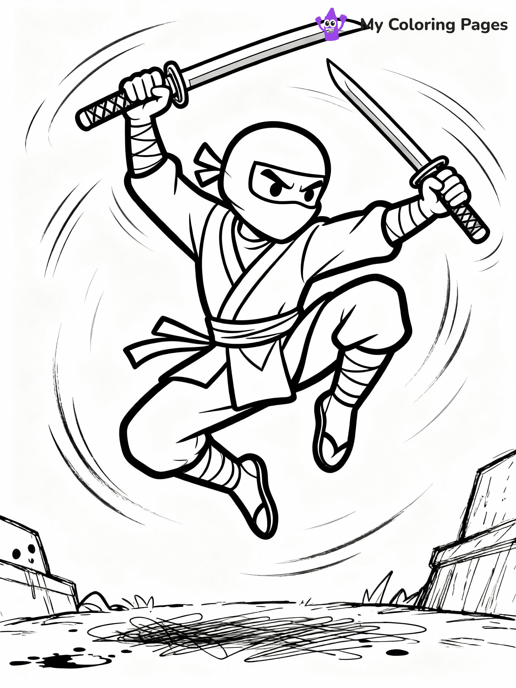 Ninja Coloring Pages - 10