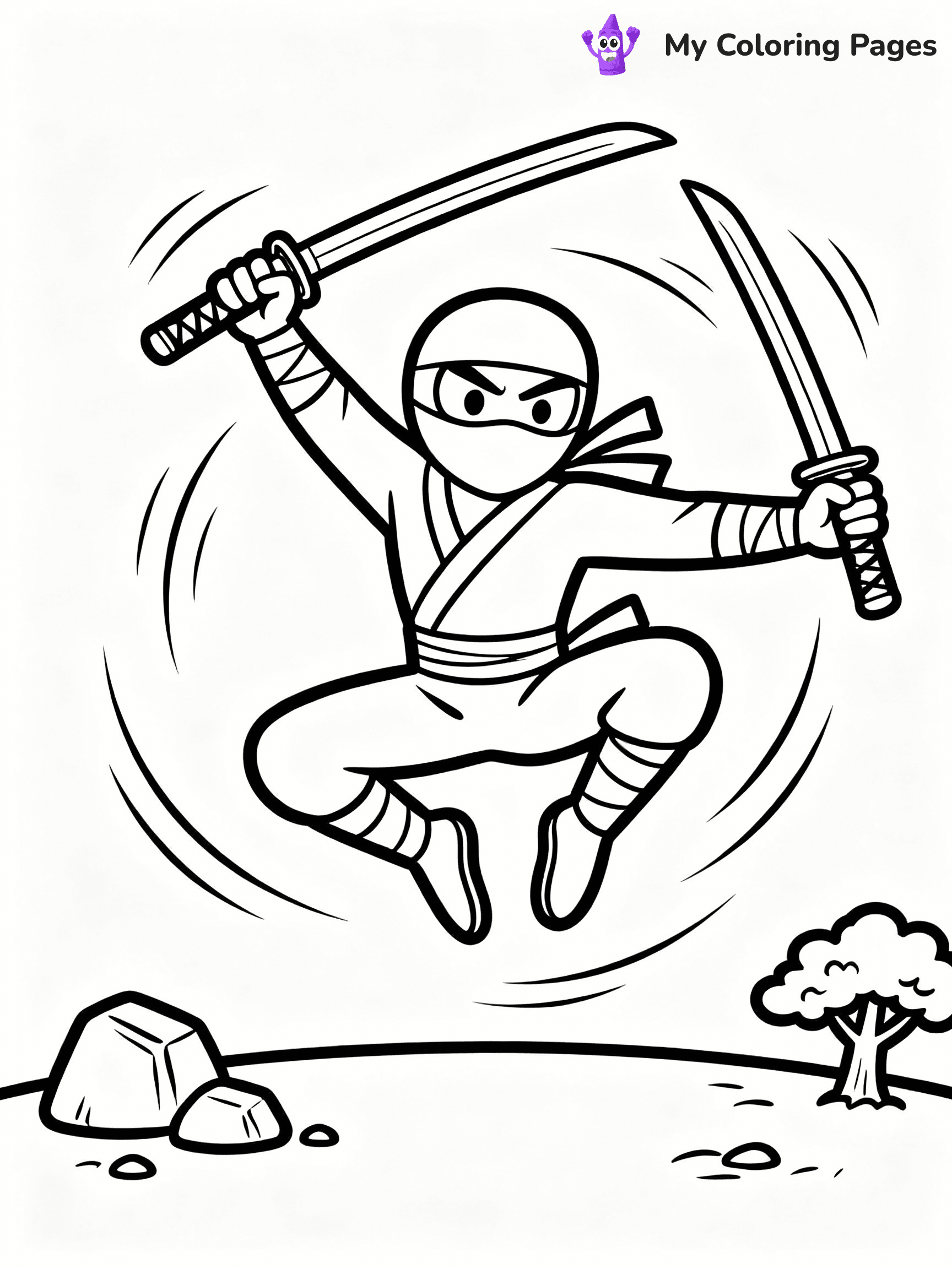 Ninja Coloring Pages - 8