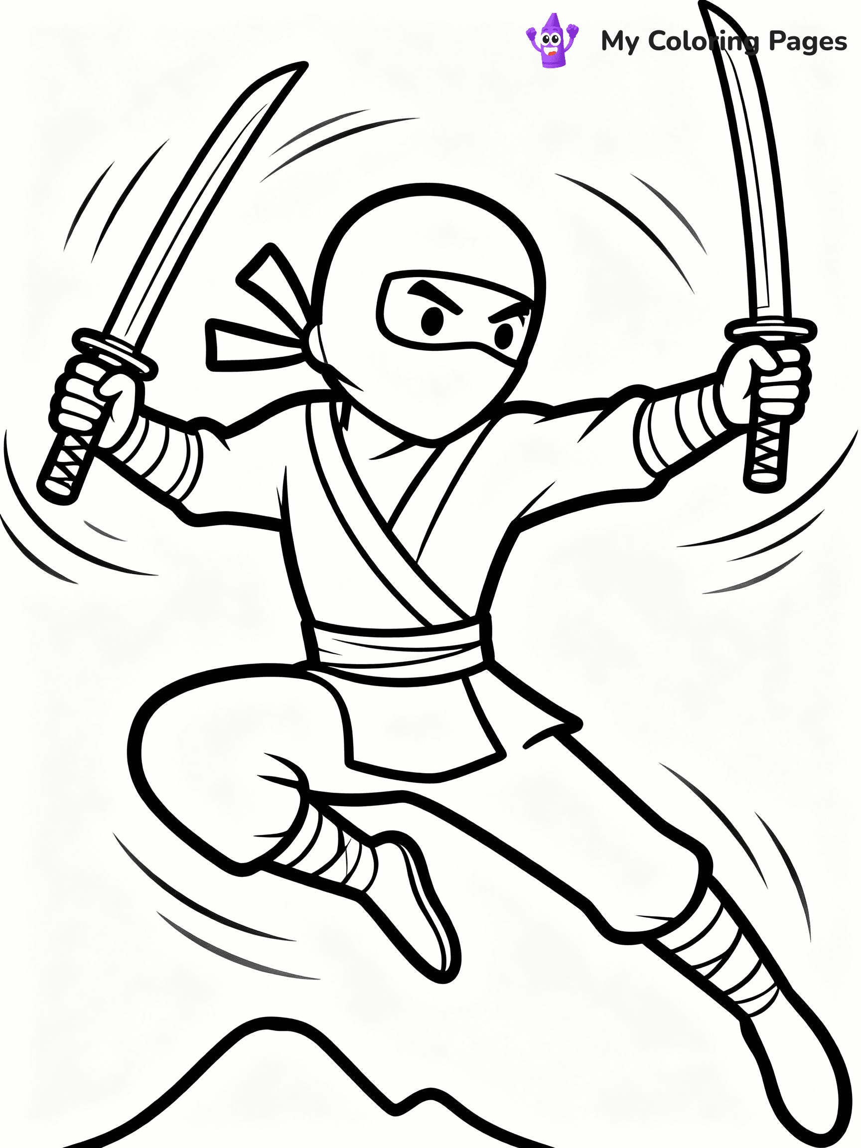 Ninja Coloring Pages - 7