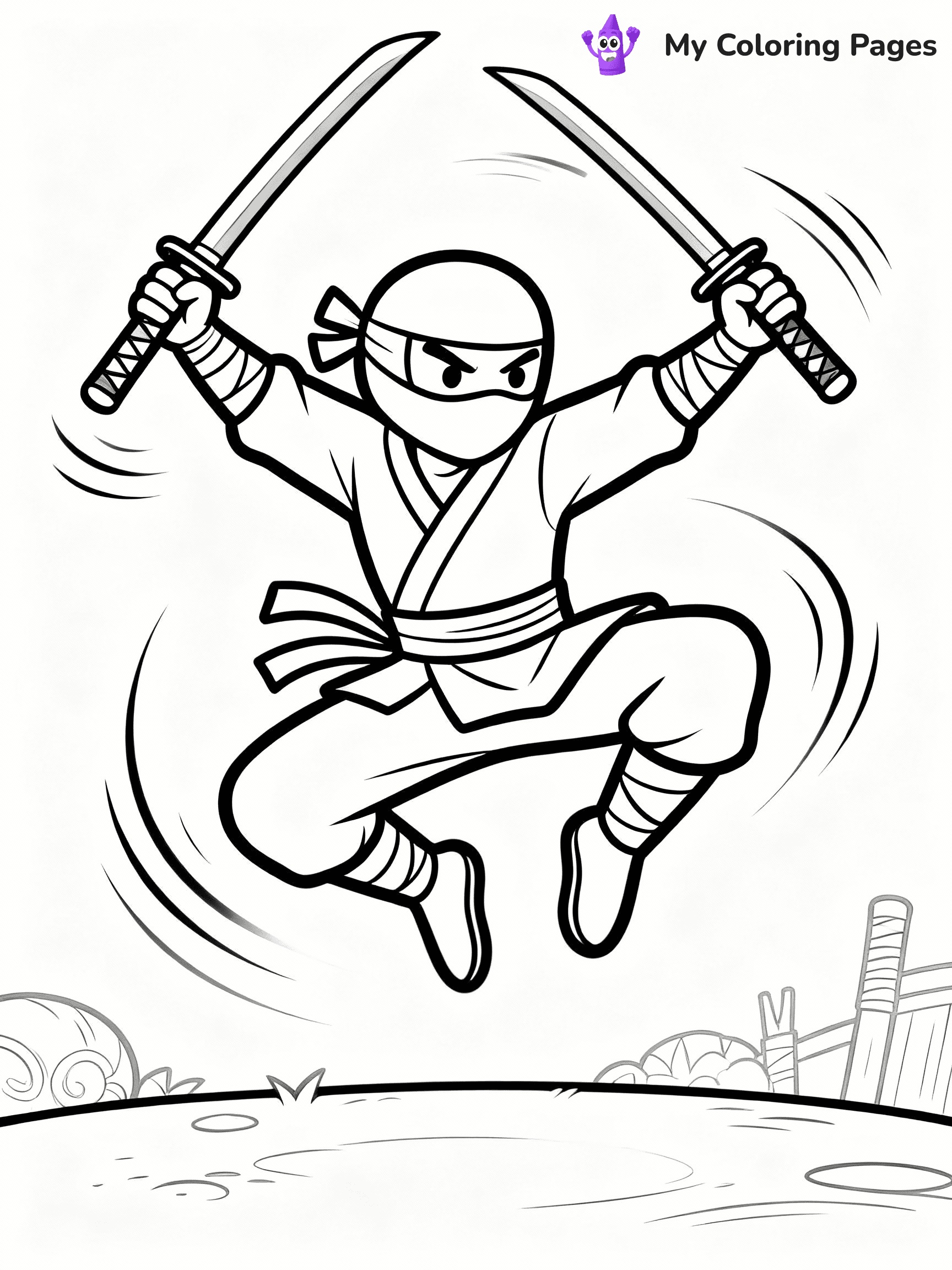 Ninja Coloring Pages - 6