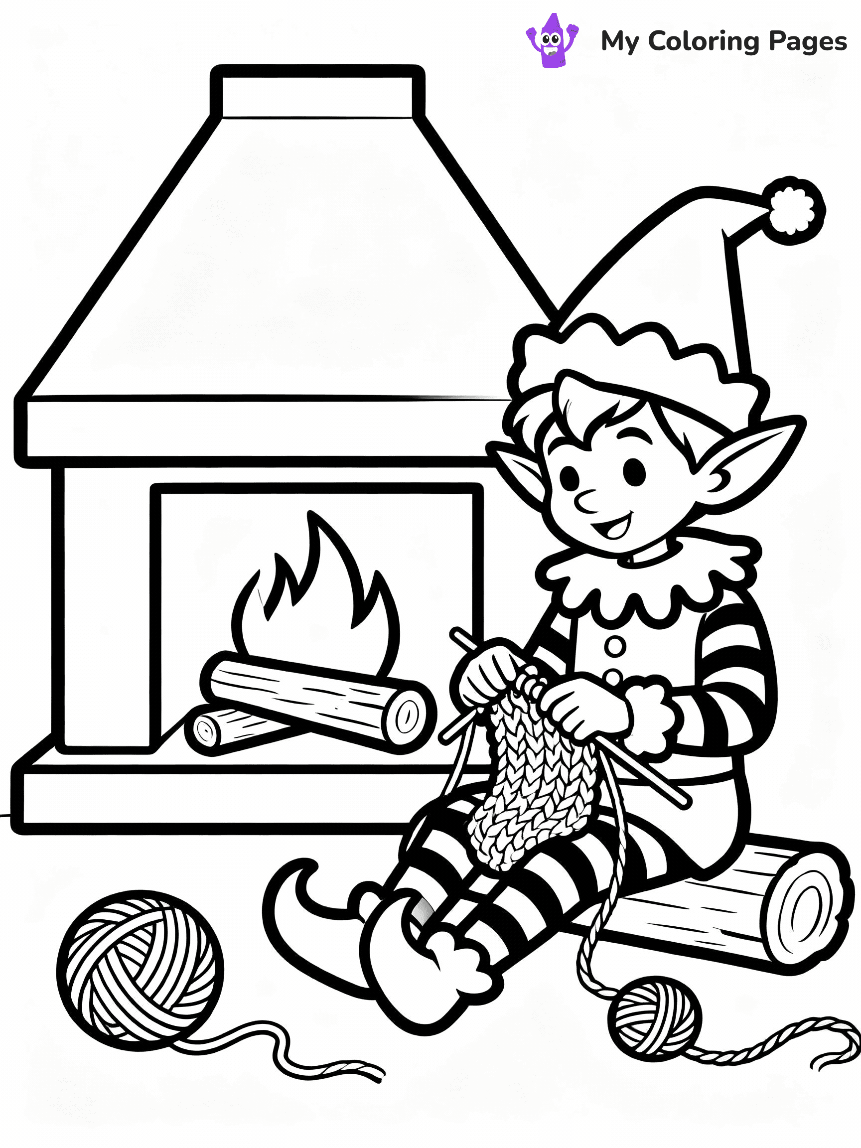 Elf Coloring Pages - 55