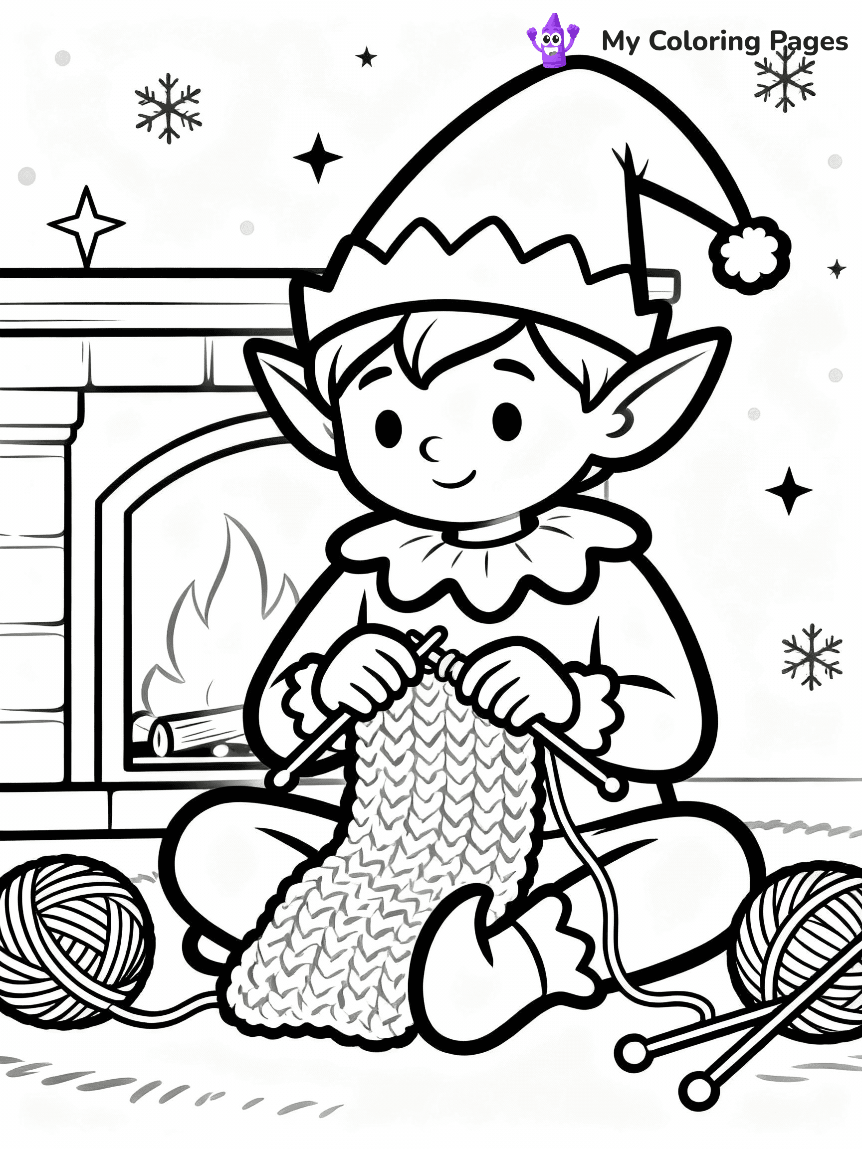 Elf Coloring Pages - 54