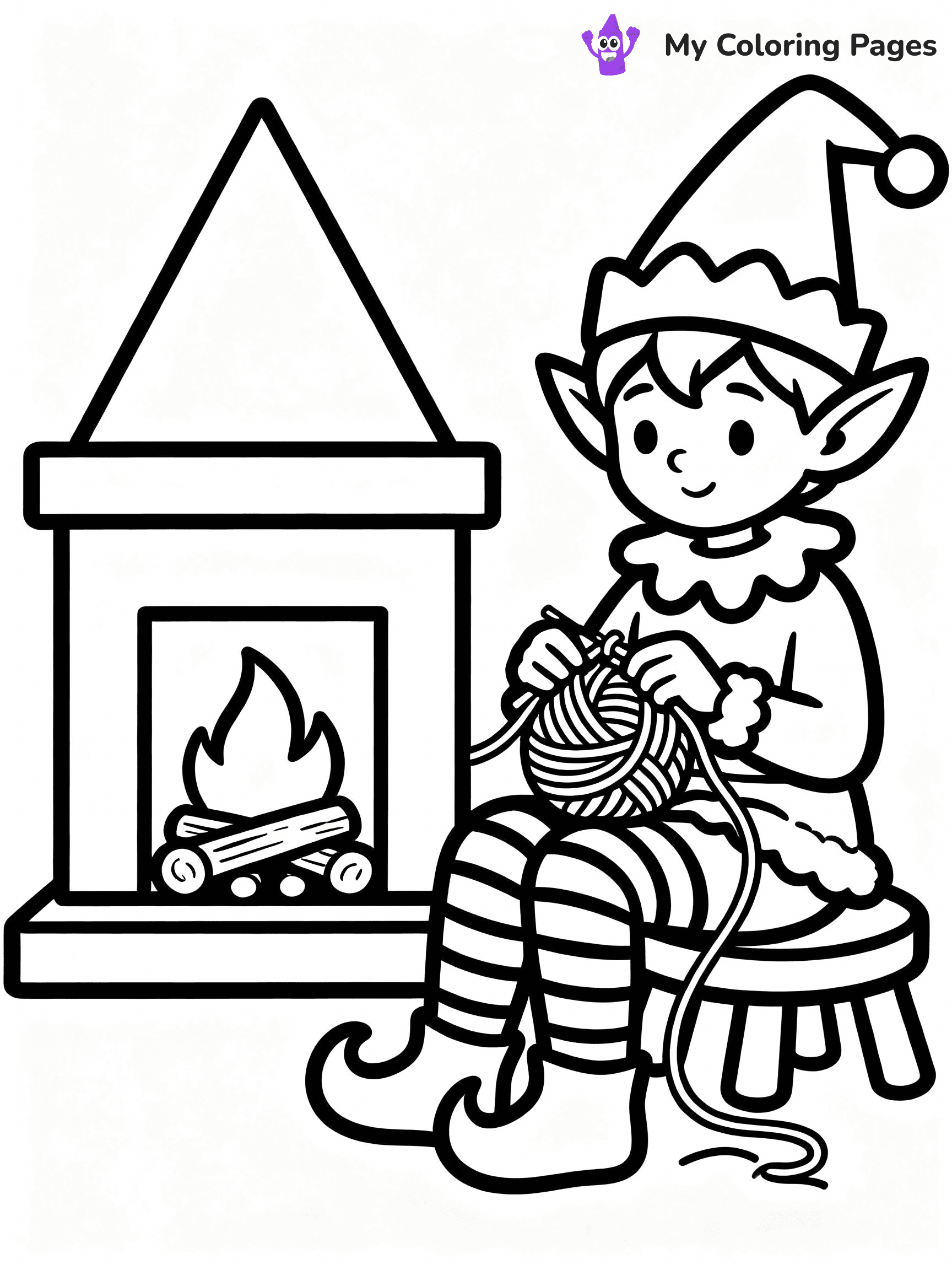 Elf Coloring Pages - 52