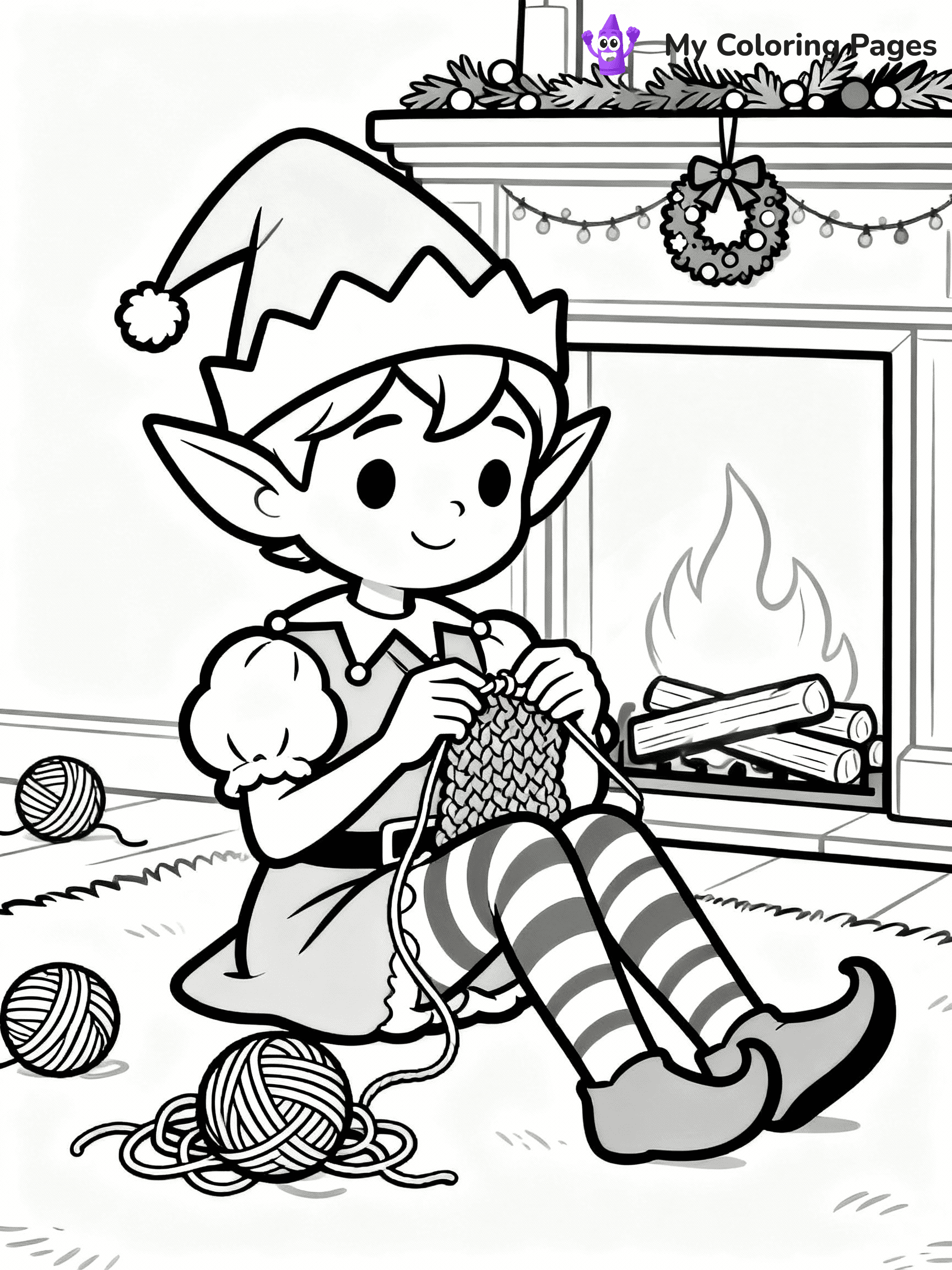 Elf Coloring Pages - 51