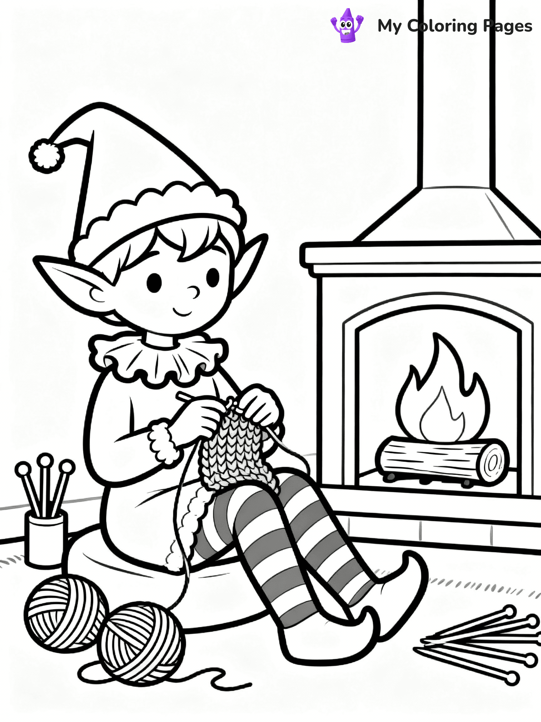Elf Coloring Pages - 50