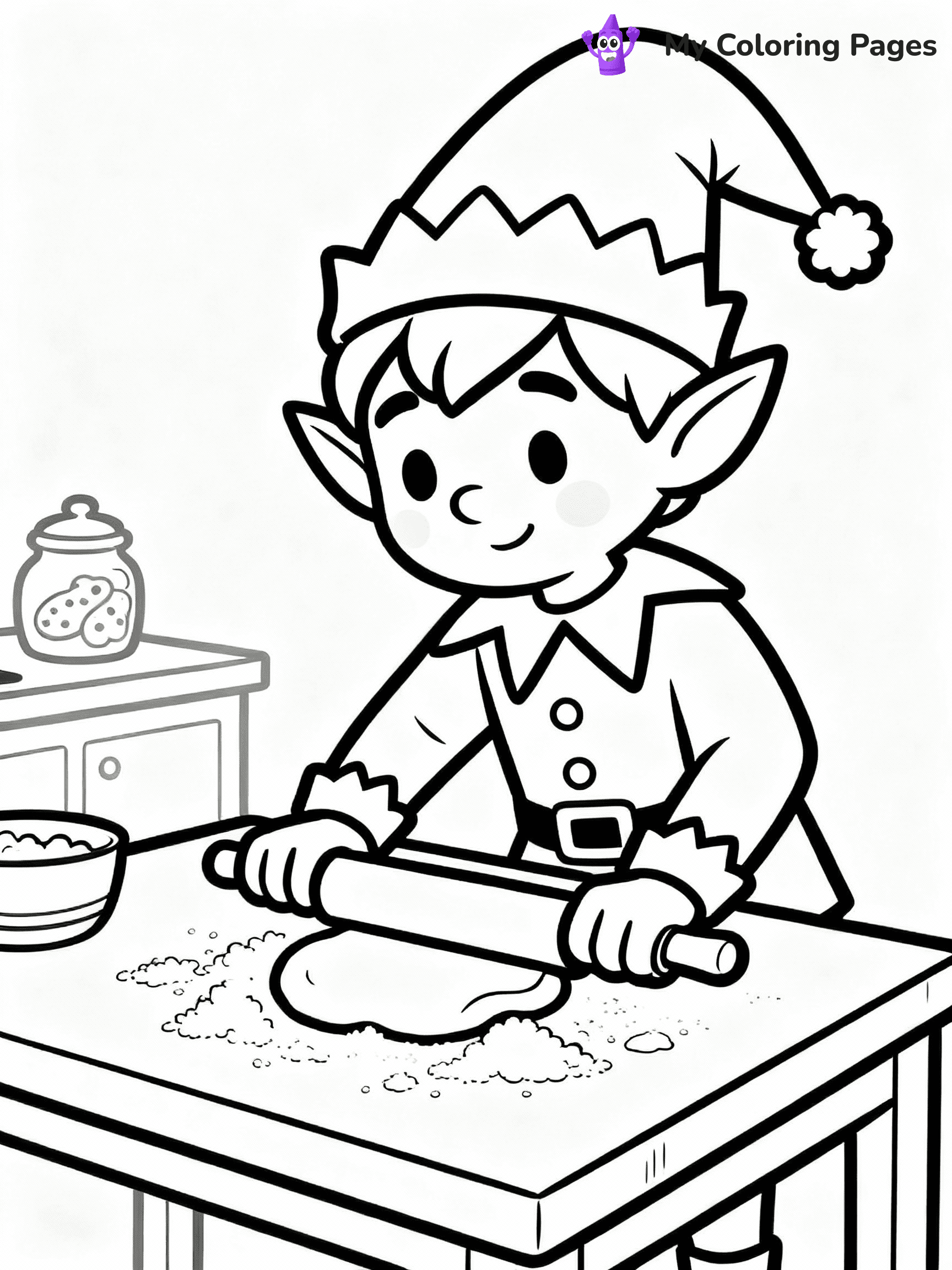 Elf Coloring Pages - 5
