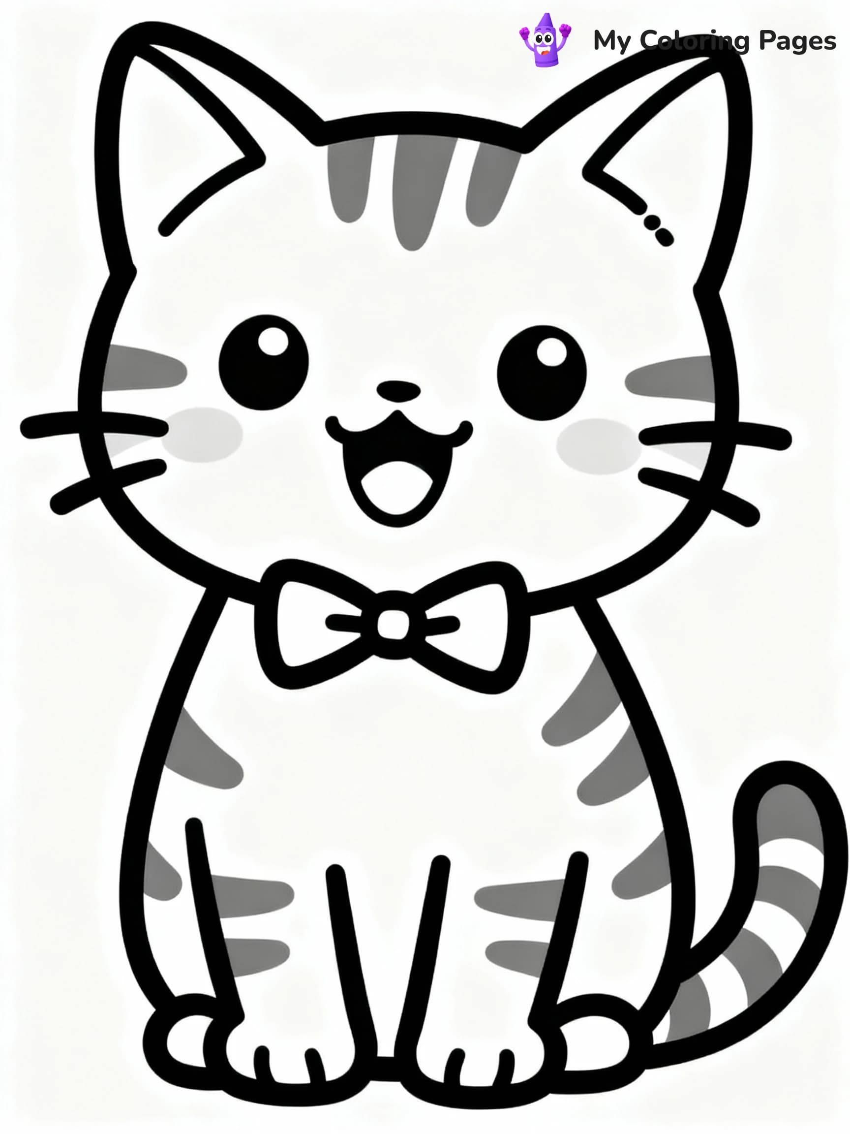 Kitten Coloring Pages - 23