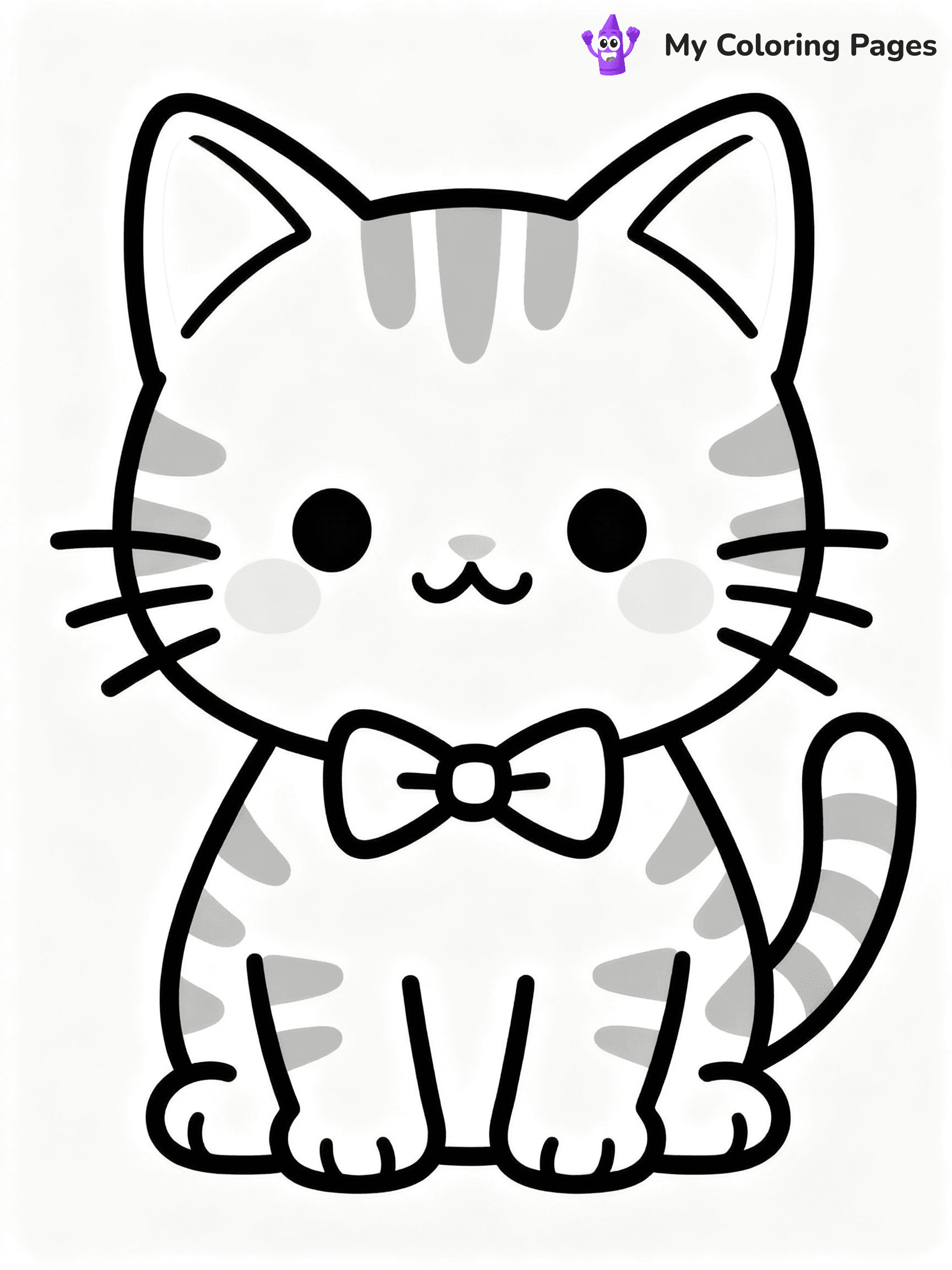 Kitten Coloring Pages - 19