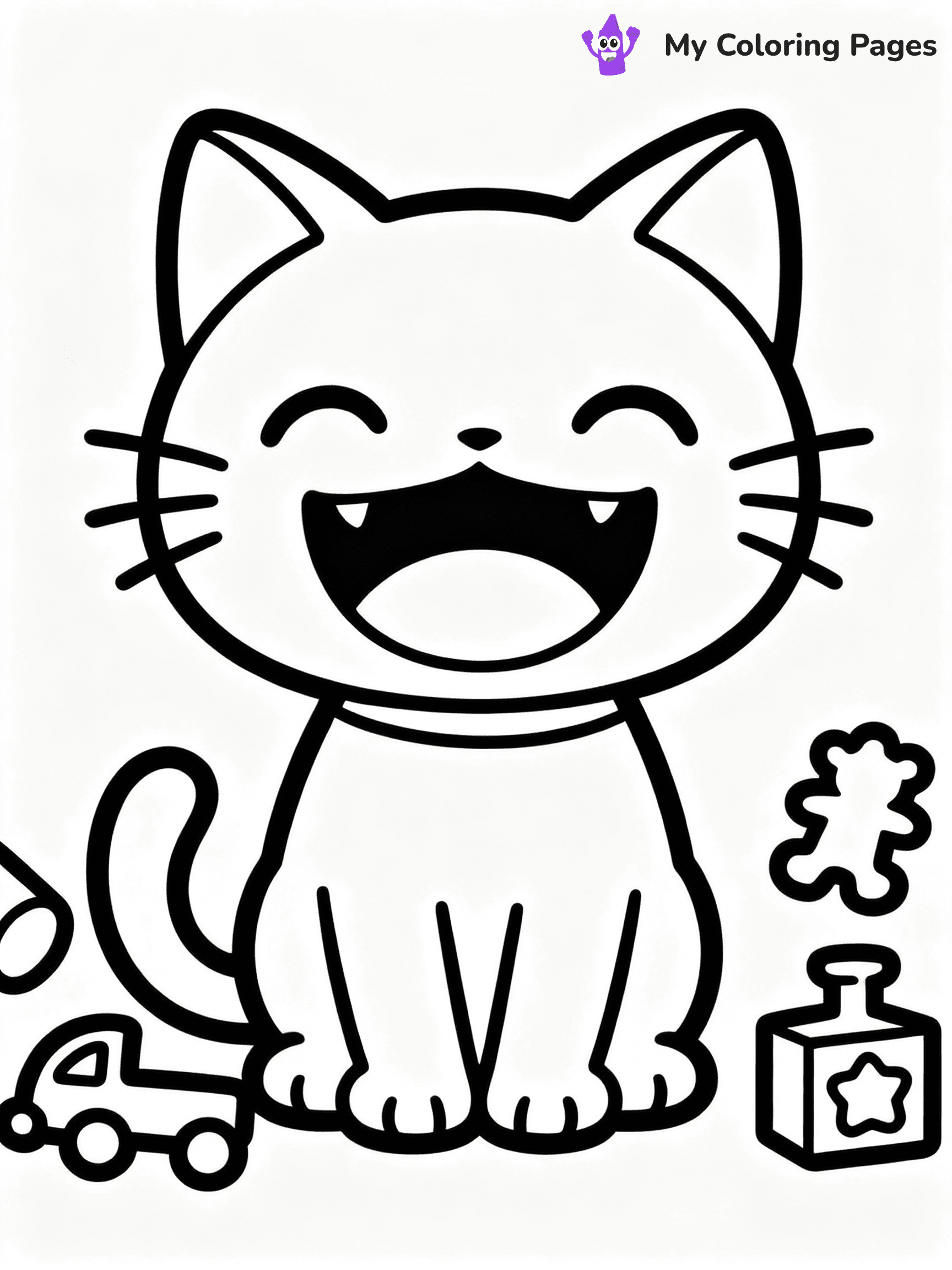 Kitten Coloring Pages - 2