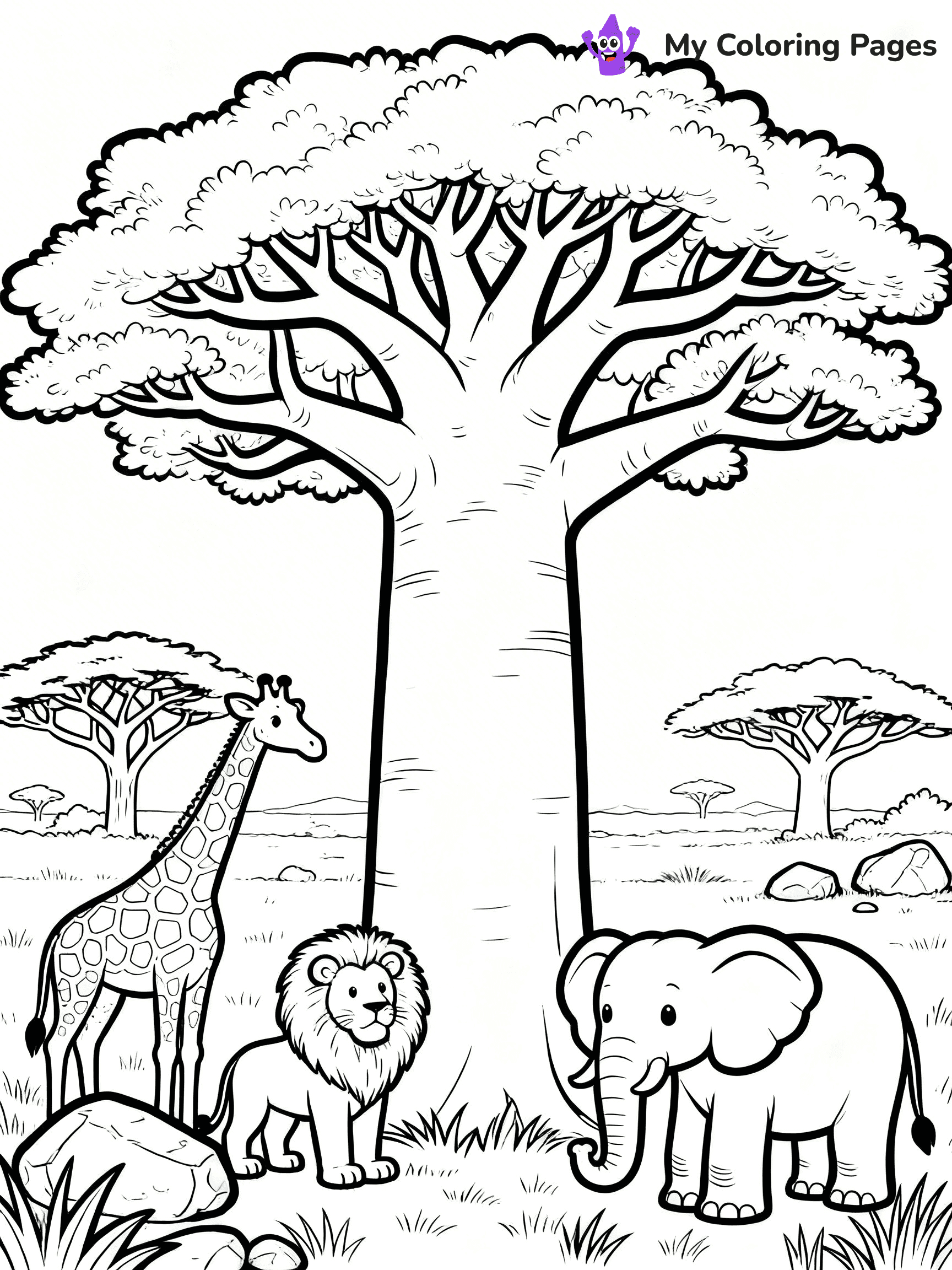 Africa Coloring Pages - 43