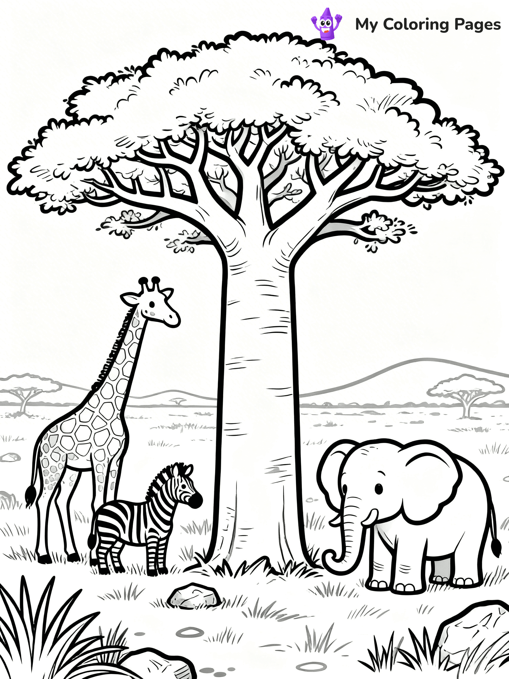Africa Coloring Pages - 39