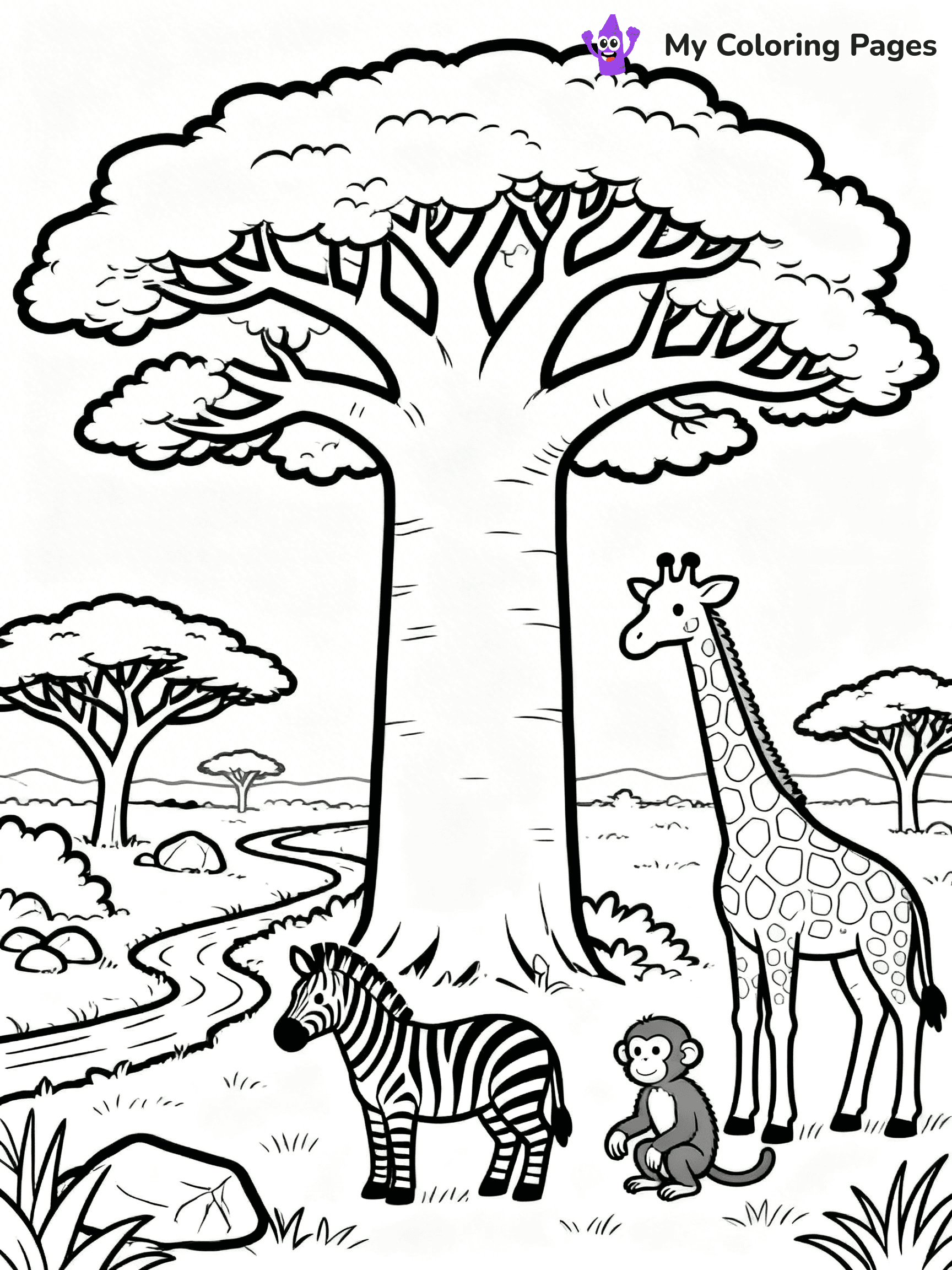 Africa Coloring Pages - 38
