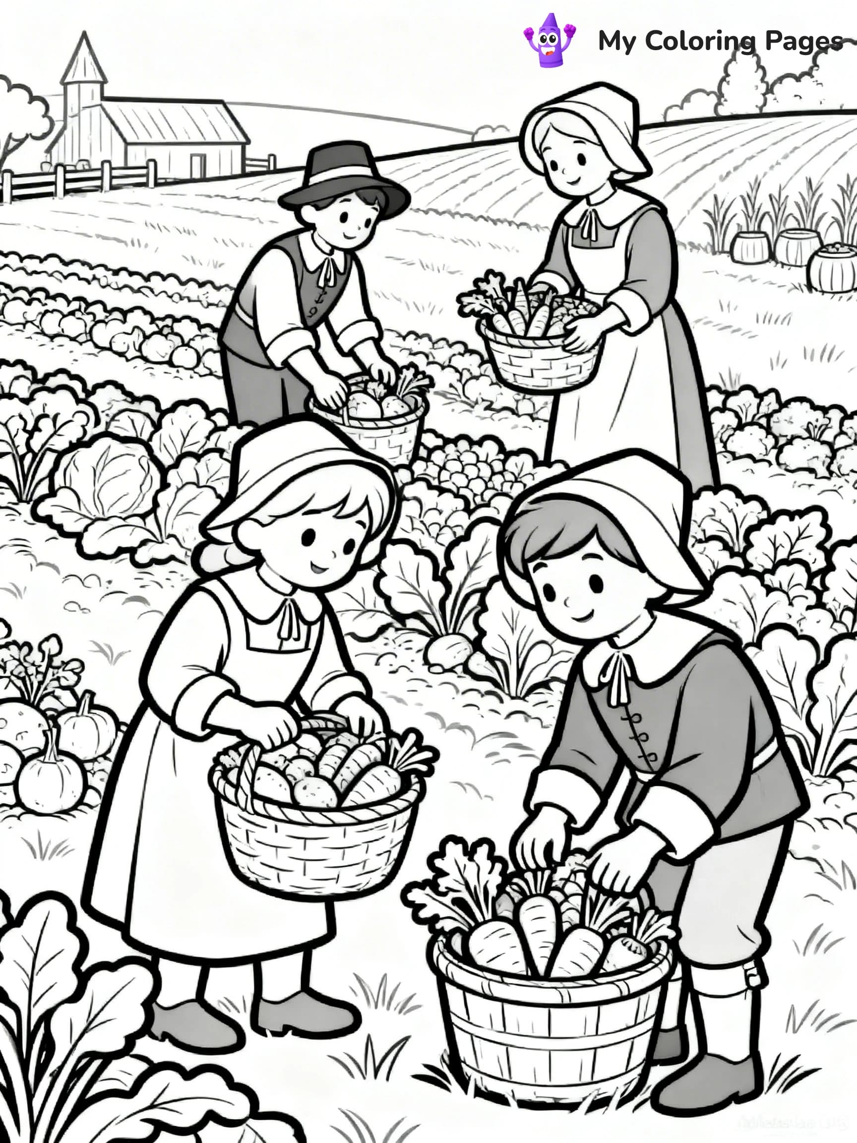 Mayflower Coloring Pages - 21
