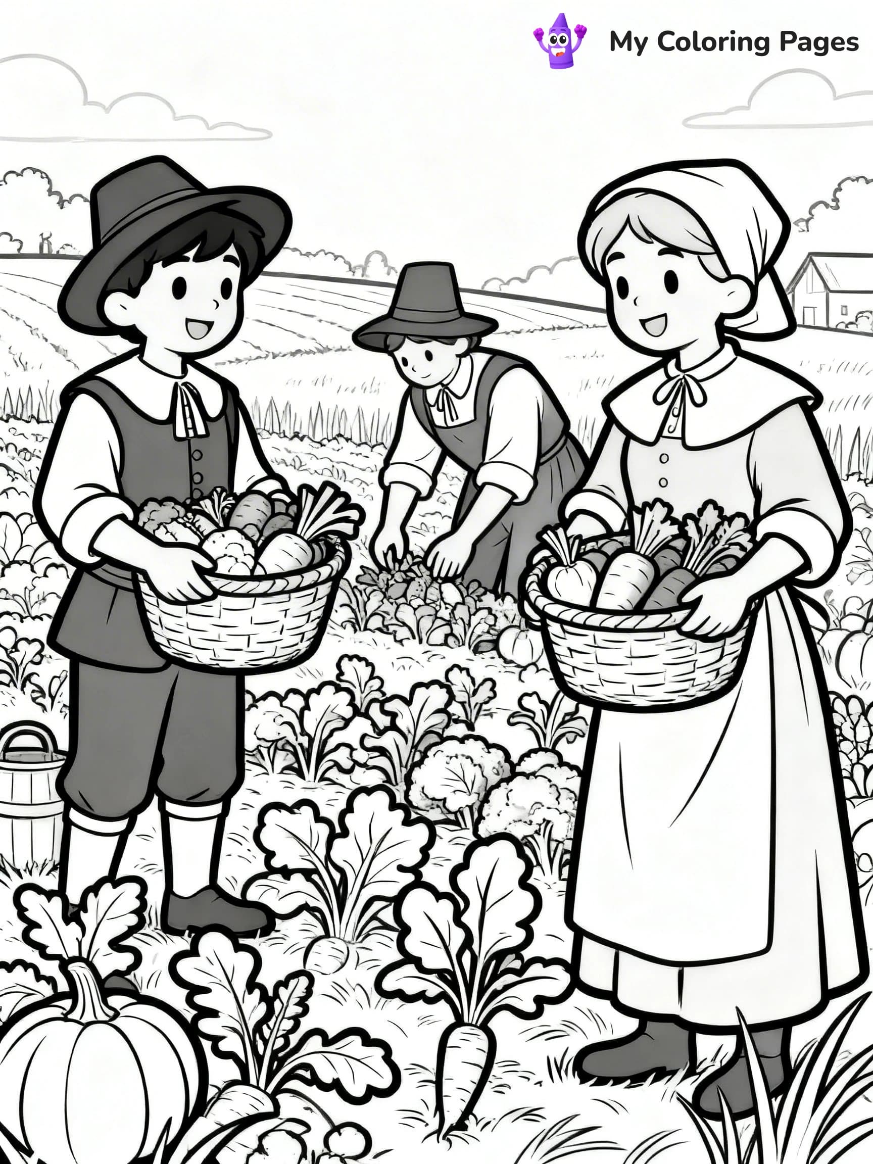 Mayflower Coloring Pages - 19