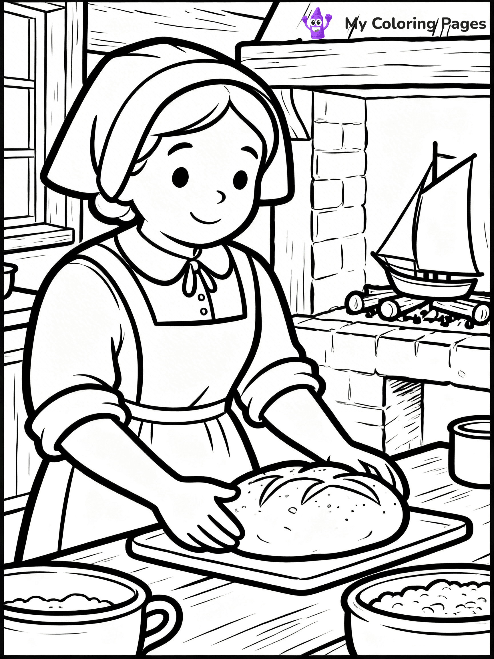 Mayflower Coloring Pages - 10