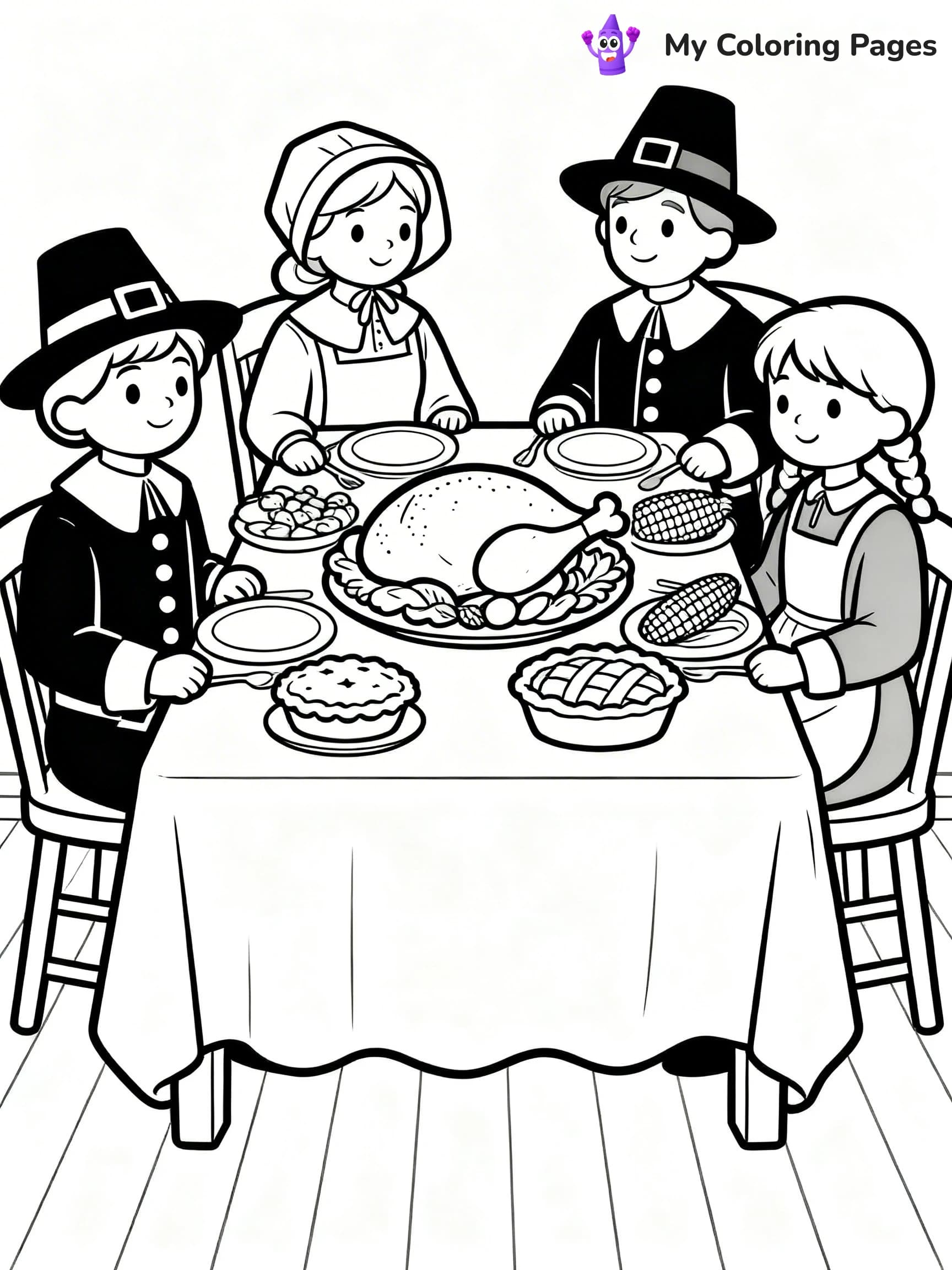 Mayflower Coloring Pages - 4