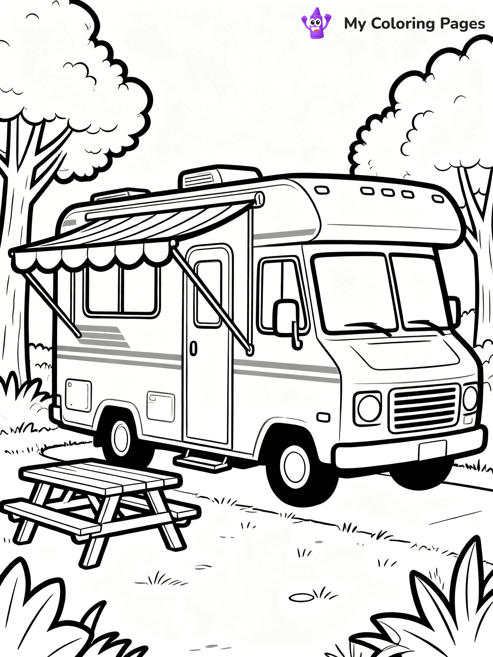 Truck and Trailer Coloring Pages - 24