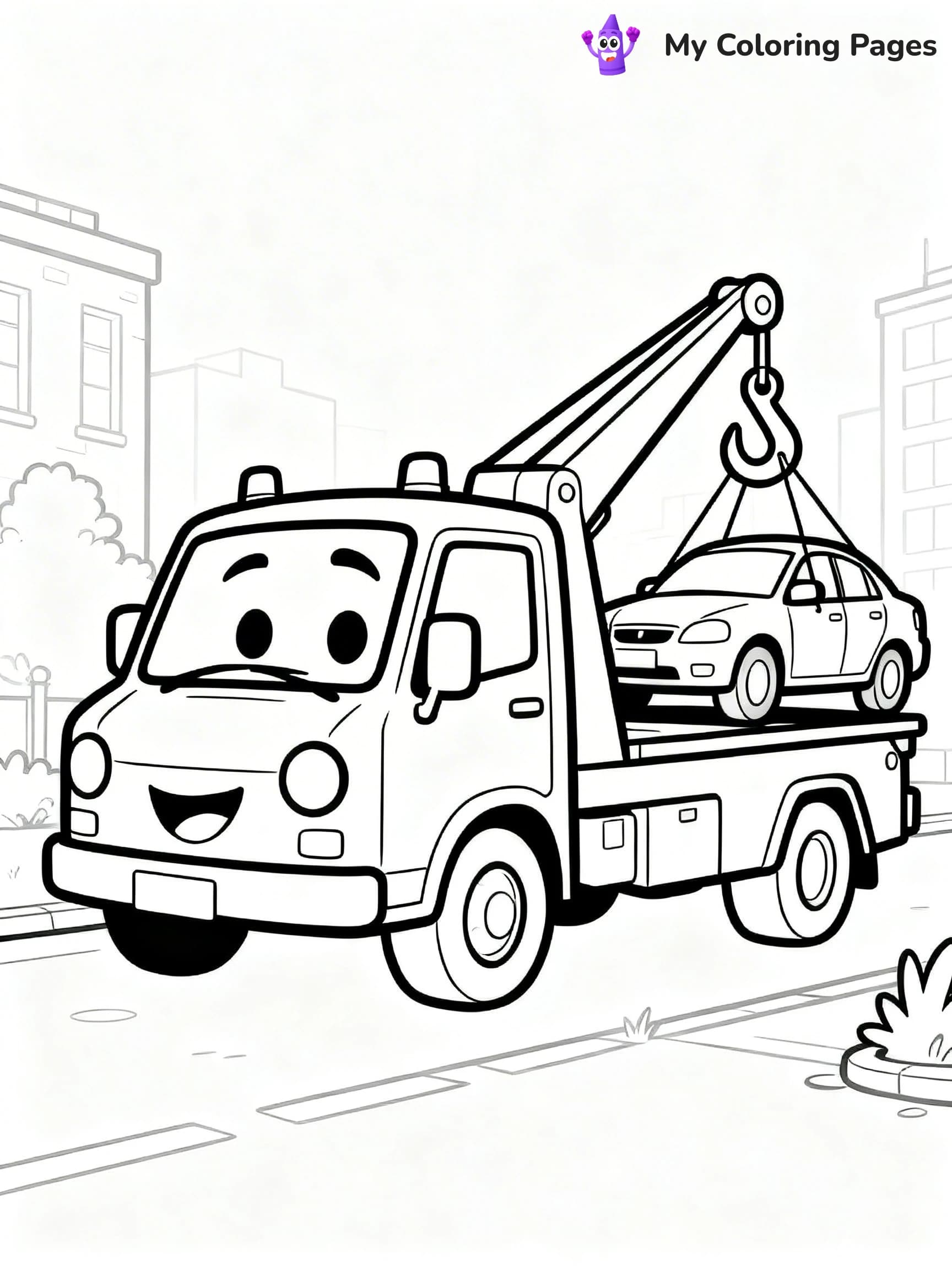 Truck and Trailer Coloring Pages - 14