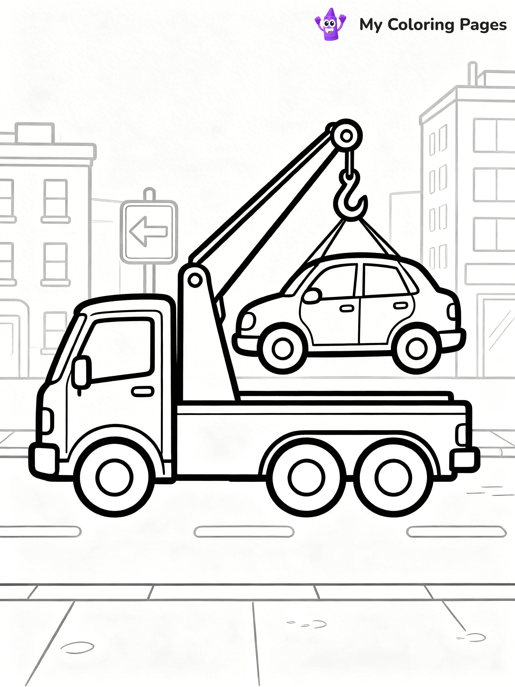Truck and Trailer Coloring Pages - 13